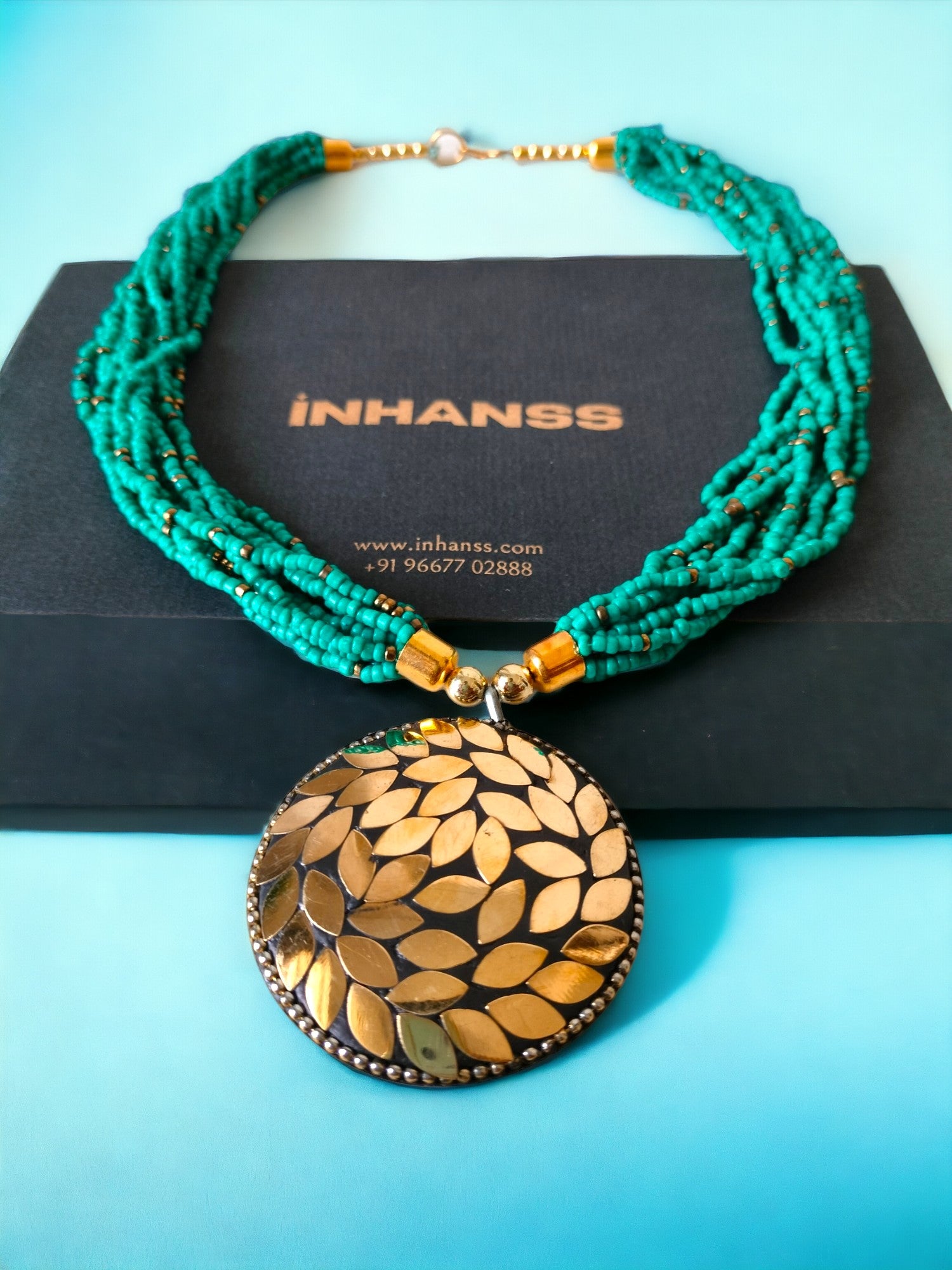 Enchanted Leaves Multi-Layered Necklace Set-Handmade - 2 Variants