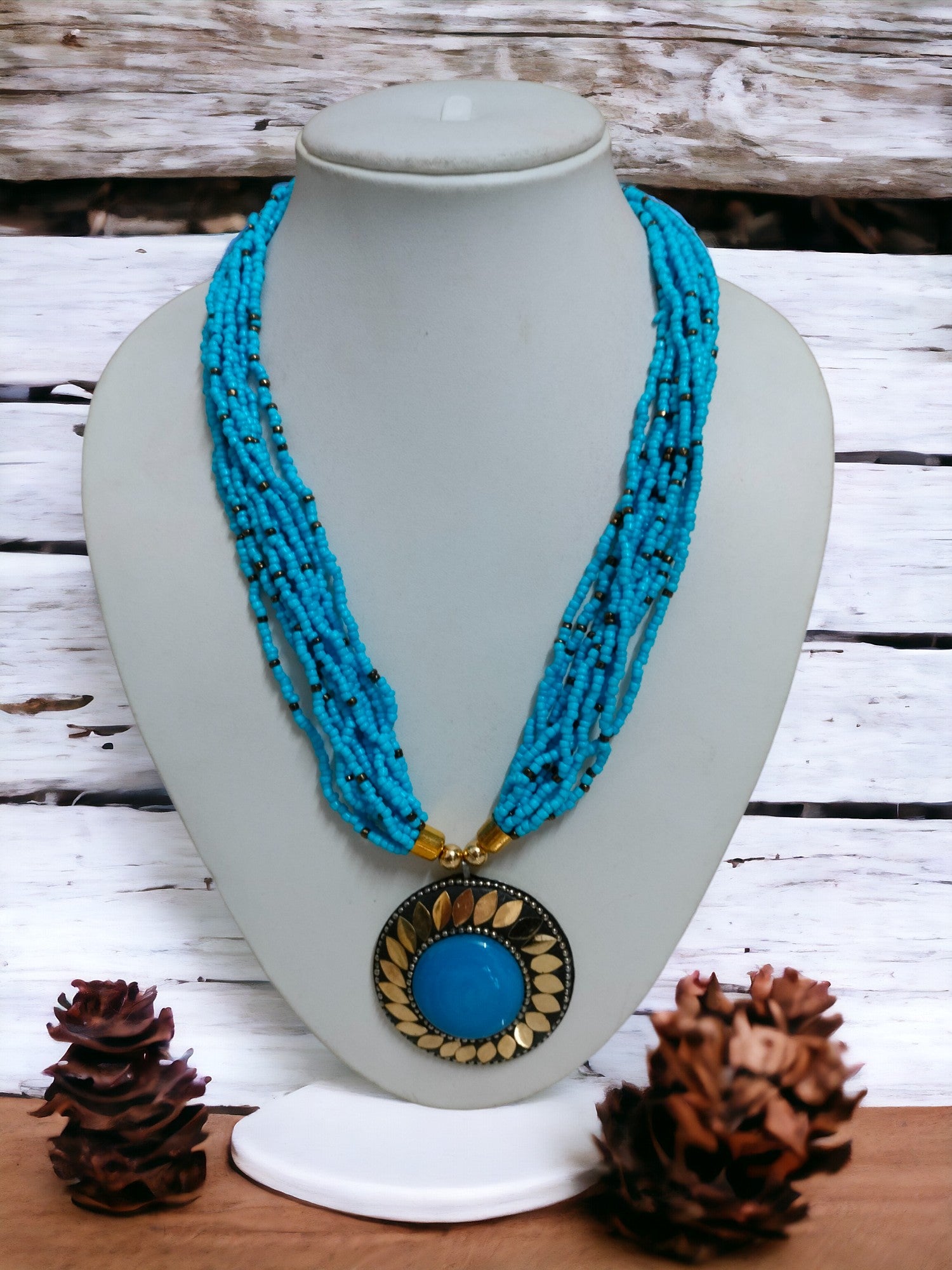 Hand Made Tibetan Beads Necklace - 13 Colours Available