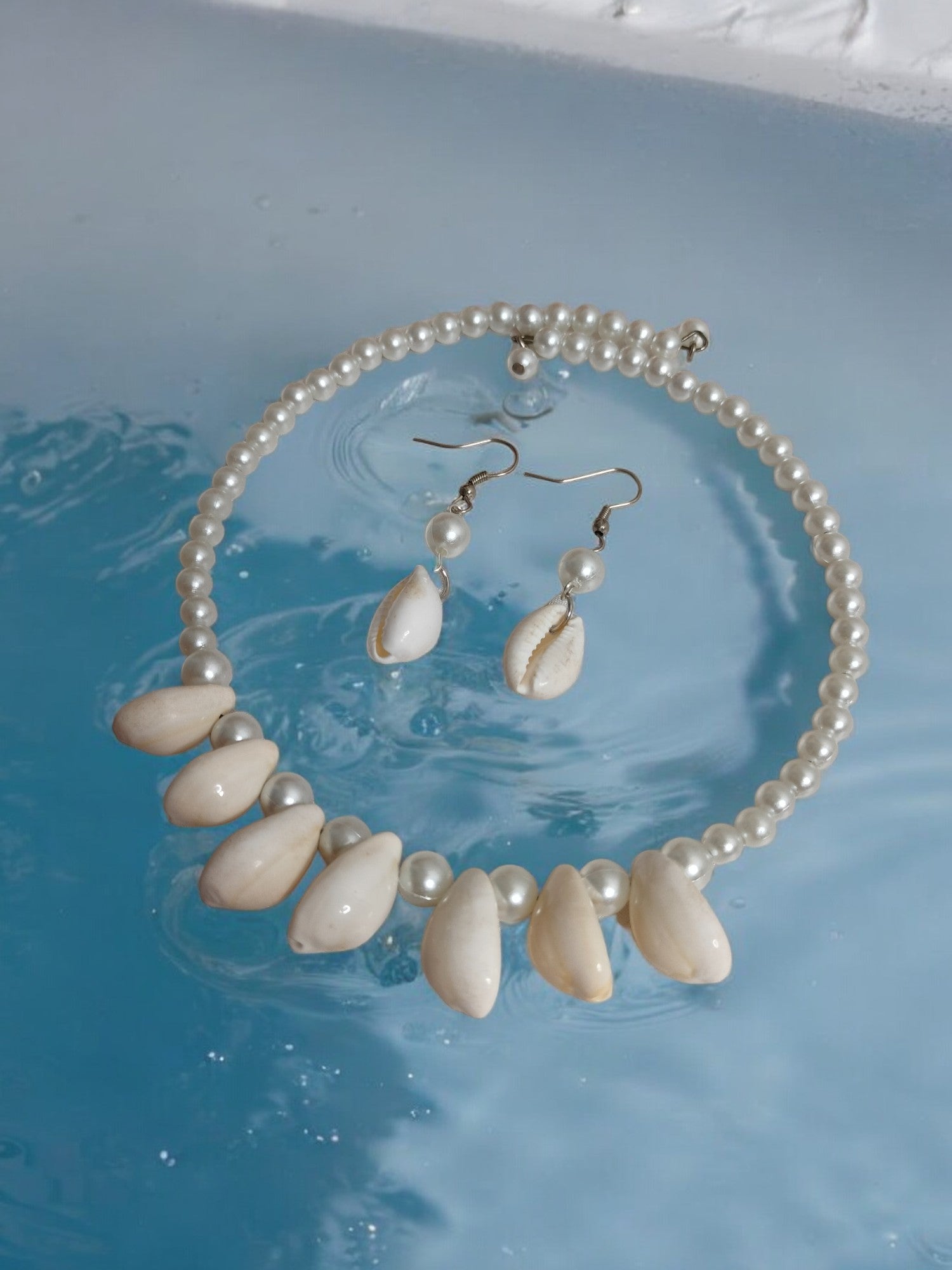 Pearl Shoreline Hasli 3 Pc Set- Handmade - 2 Variants