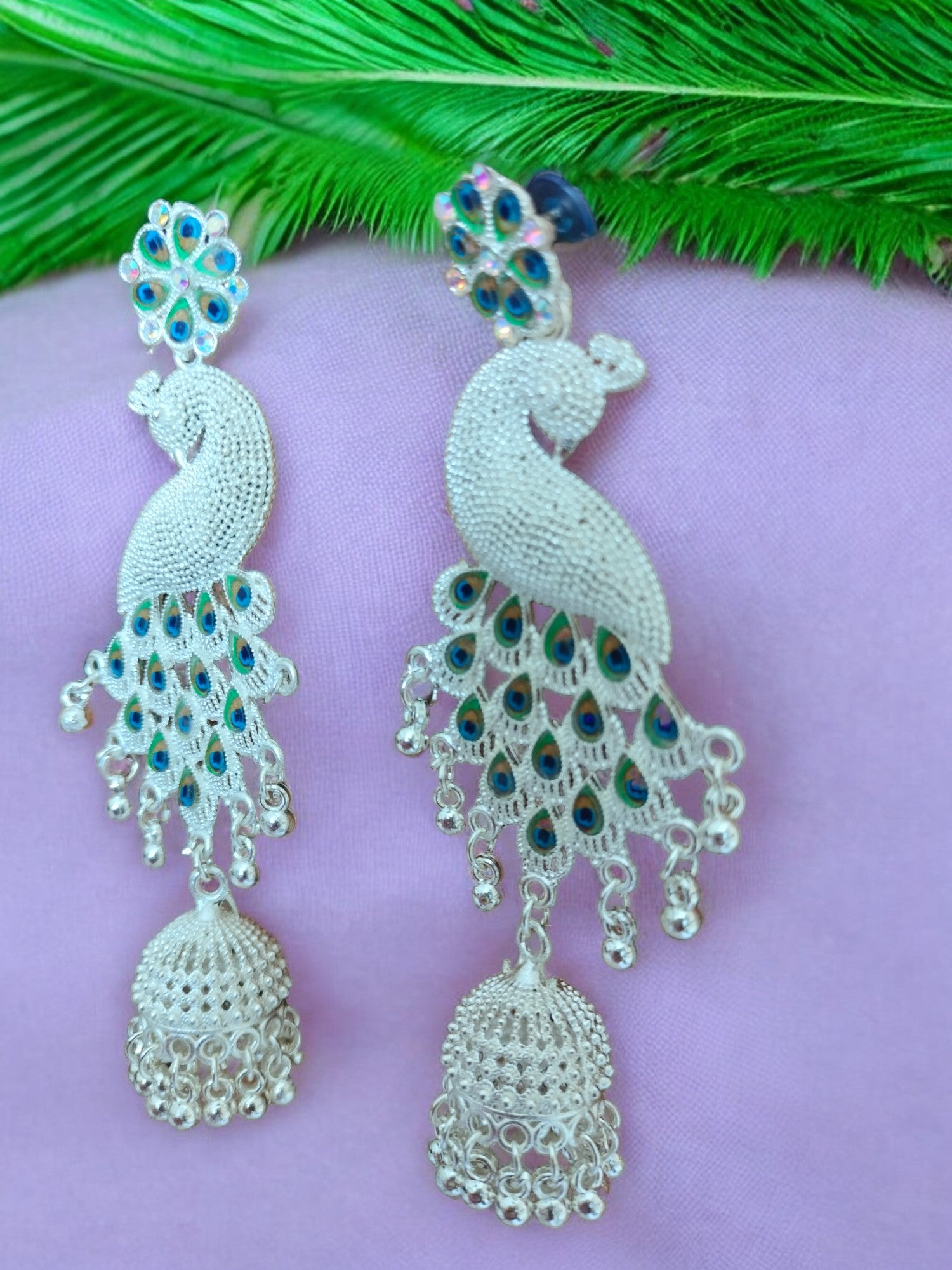 Regal Peacock Delight Earrings