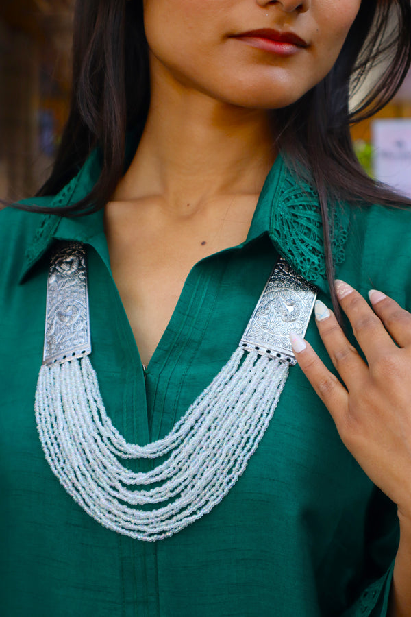 Majesty Handmade Statement Necklace With Matching Earrings -13 Colours Available