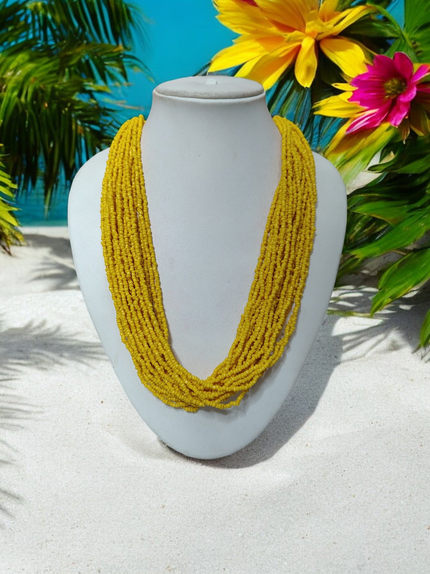 20 Layers Handmade Beaded Multilayer Necklace - 23 Colours Available
