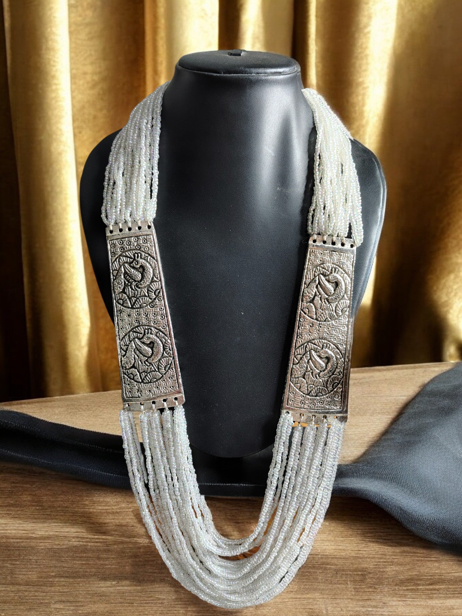 Majesty Handmade Statement Necklace With Matching Earrings -12 Colours Available