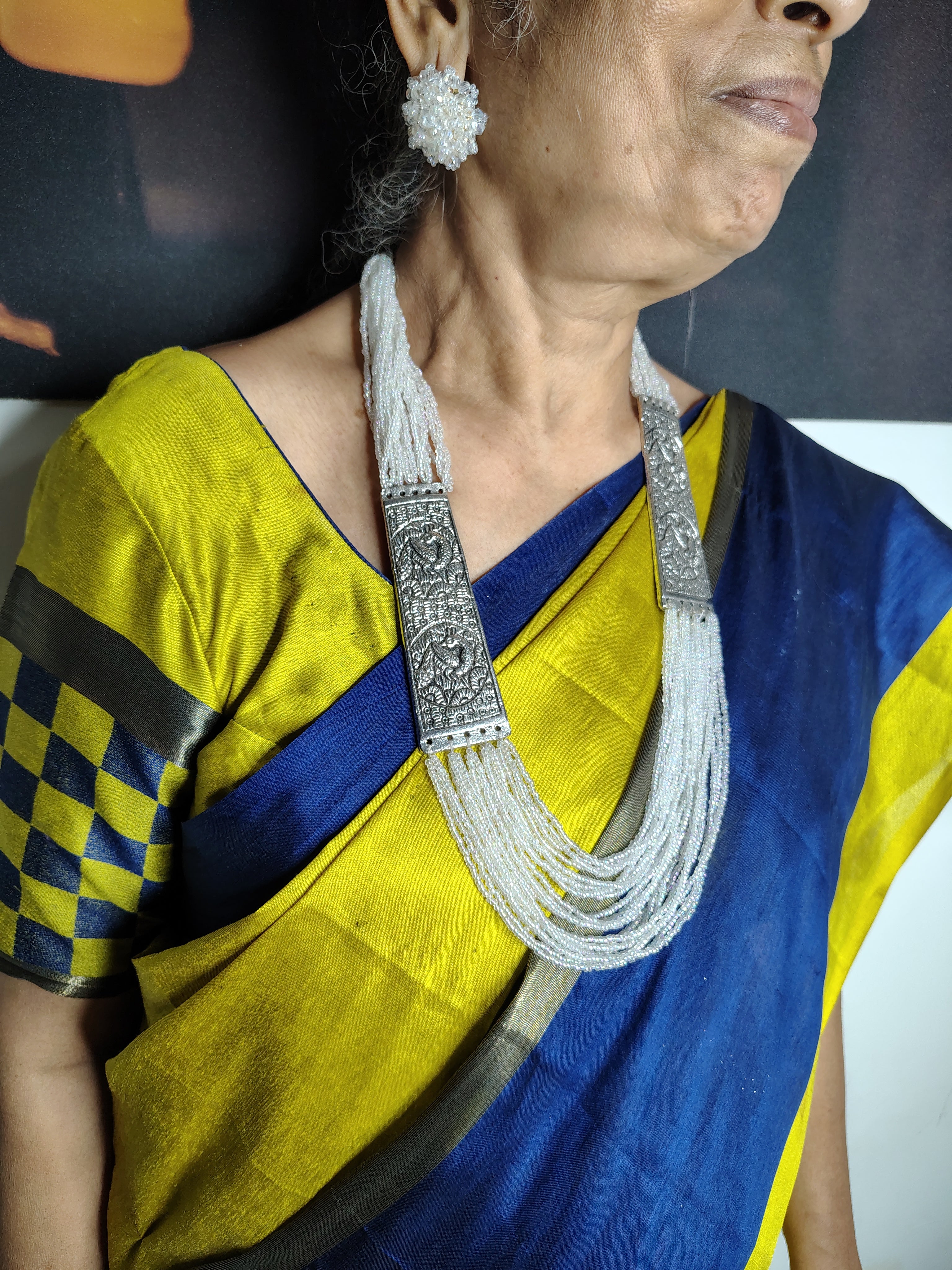 Majesty Handmade Statement Necklace With Matching Earrings -12 Colours Available
