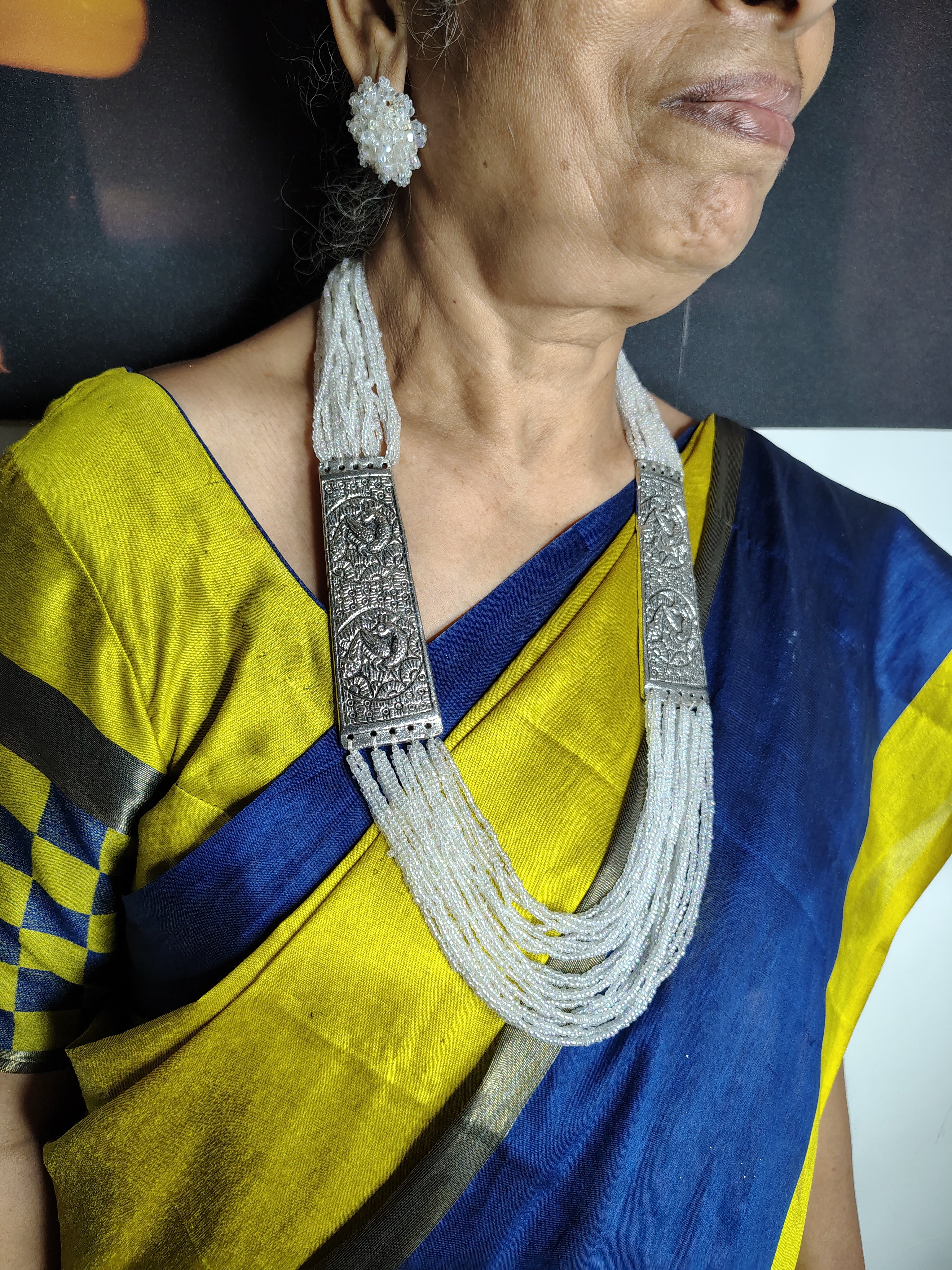 Majesty Handmade Statement Necklace With Matching Earrings -12 Colours Available