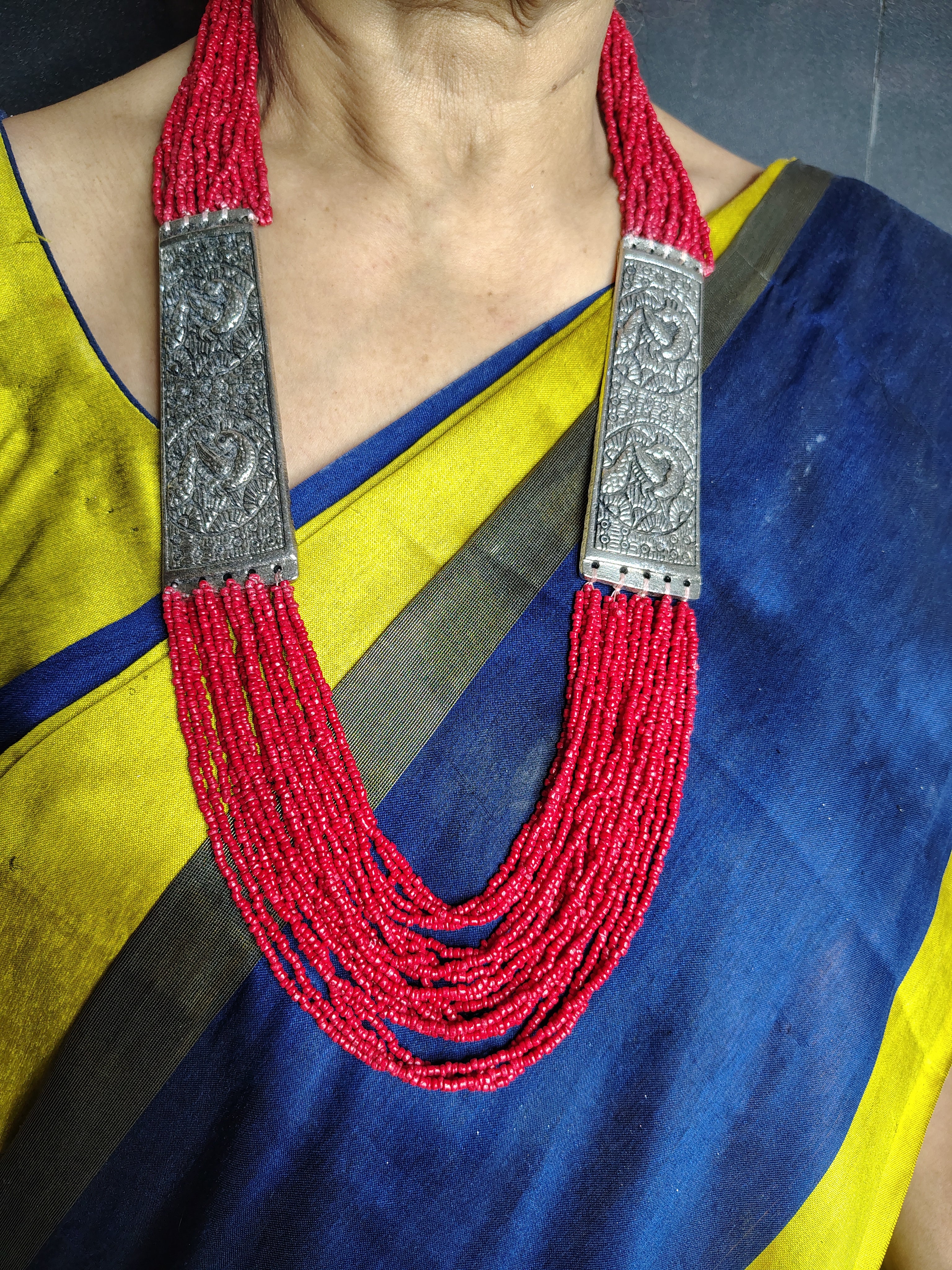 Majesty Handmade Statement Necklace With Matching Earrings -12 Colours Available