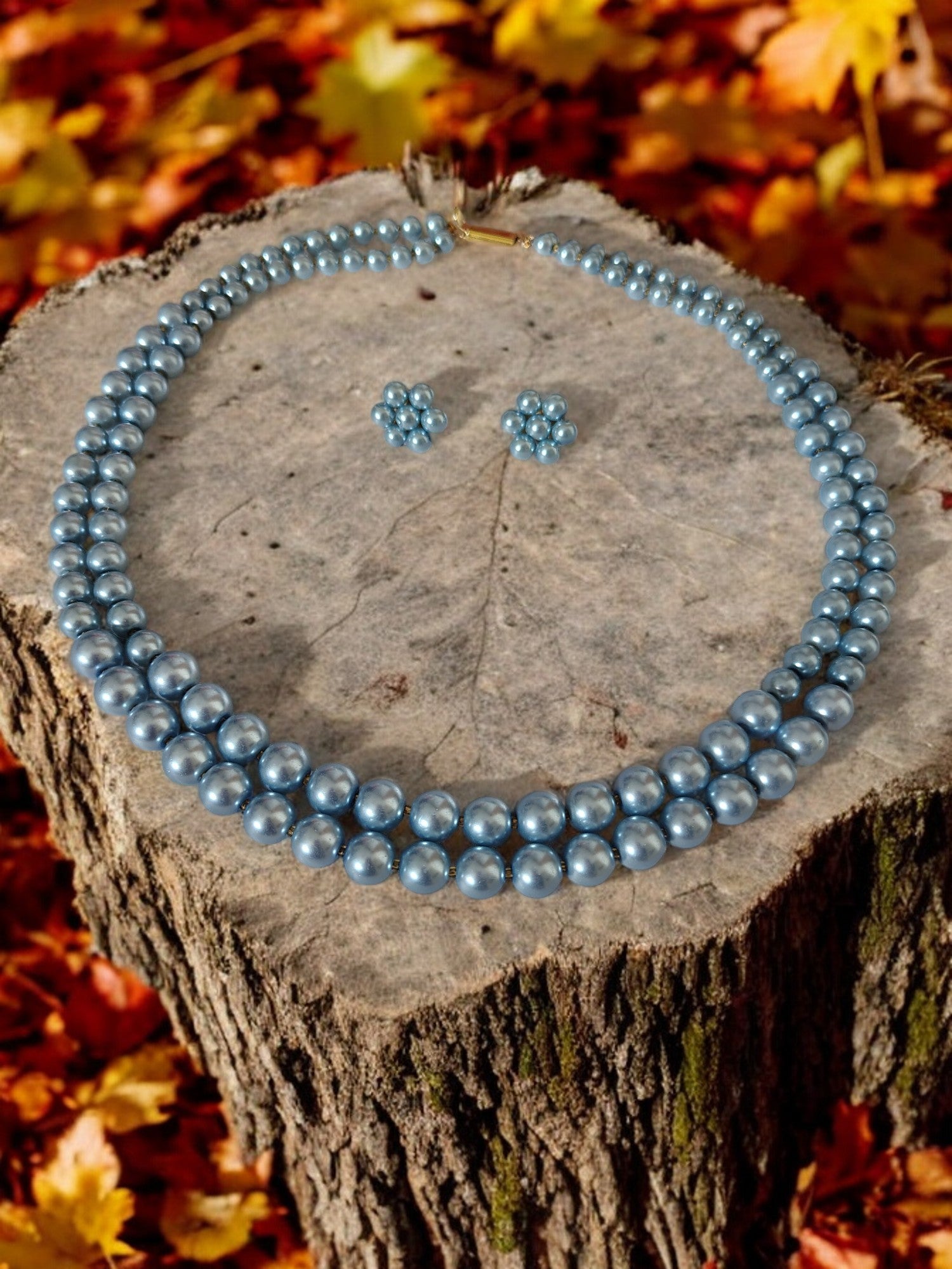 Radiant Grace Pearl Set (Double Layered Pearls) - 15 Colours Available