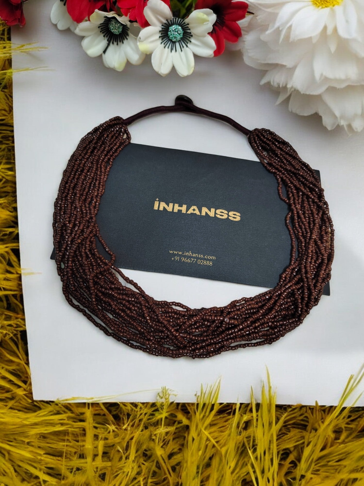 20 Layers Handmade Beaded Multilayer Necklace - 23 Colours Available