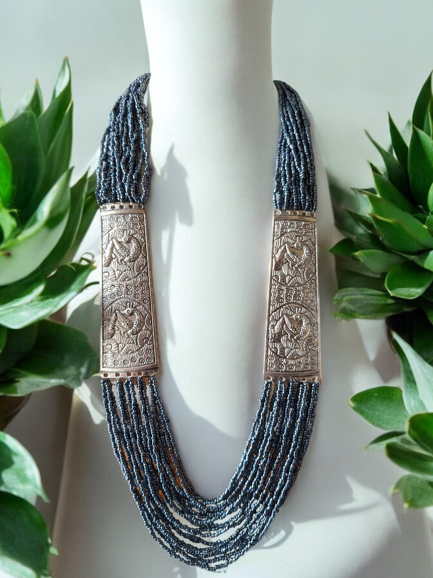 Majesty Handmade Statement Necklace With Matching Earrings -12 Colours Available
