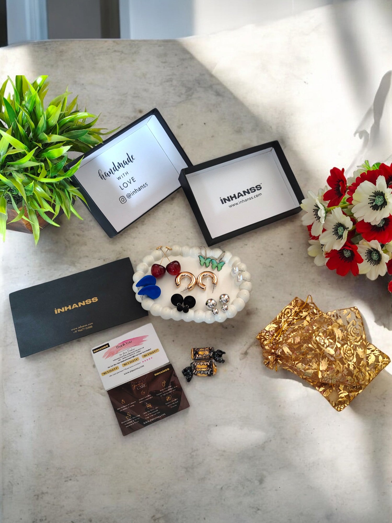 The Kaleidoscope Allure Handmade Assorted Earring Collection in Combos & Hampers
