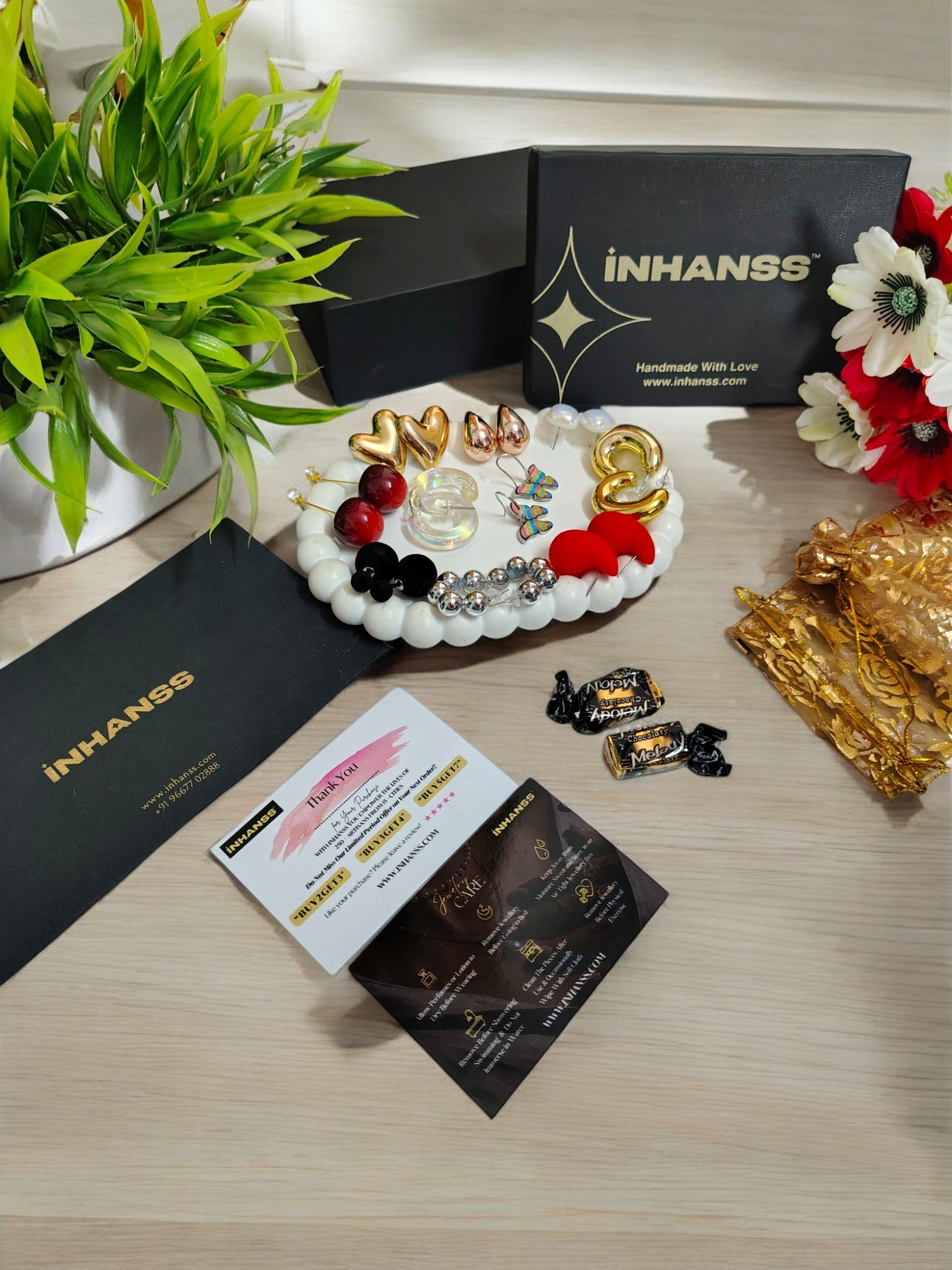 Sparkling Serenade - Handmade Assorted Earrings Collection in Combos & Hampers