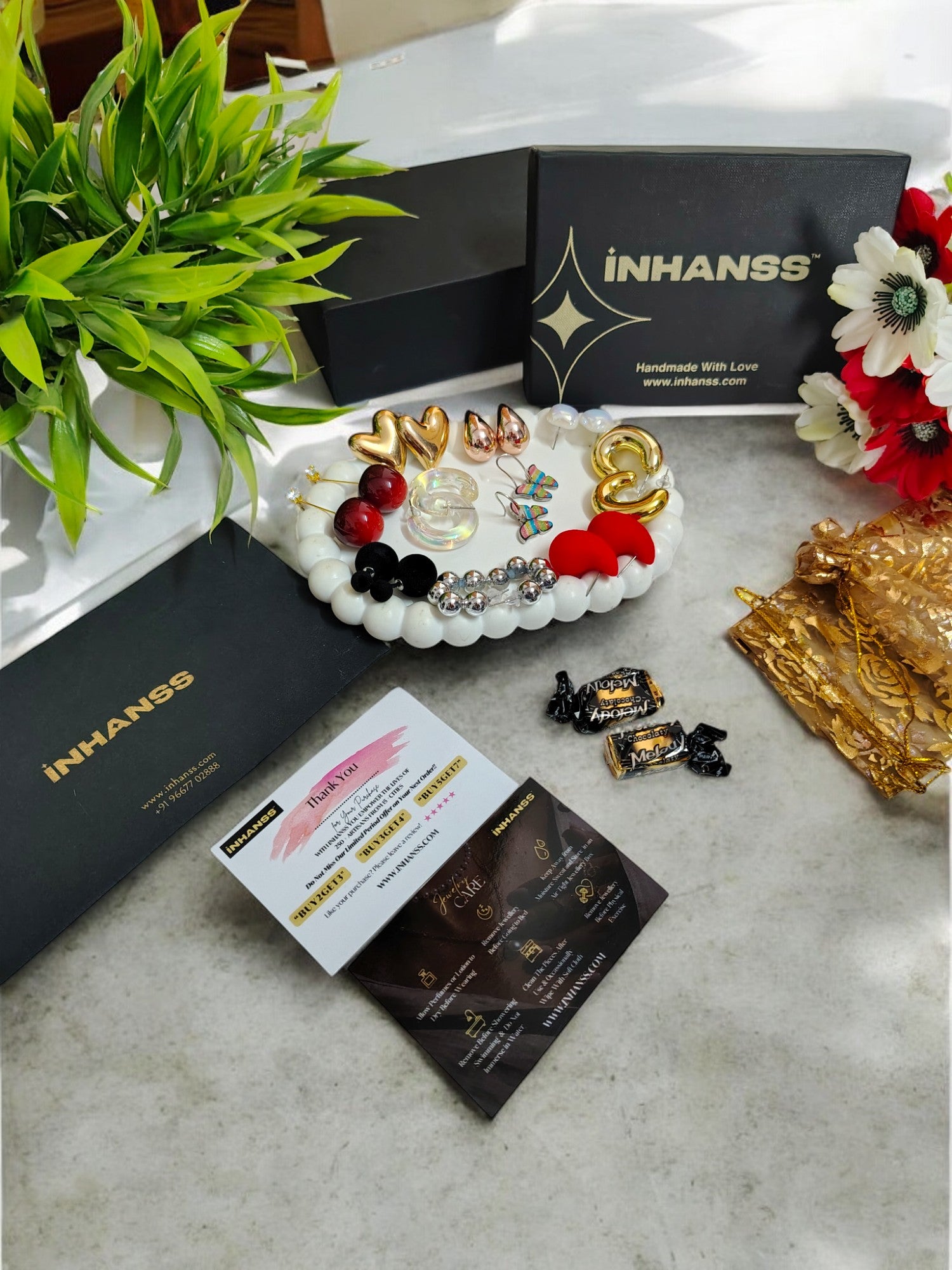 Sparkling Serenade - Handmade Assorted Earrings Collection in Combos & Hampers