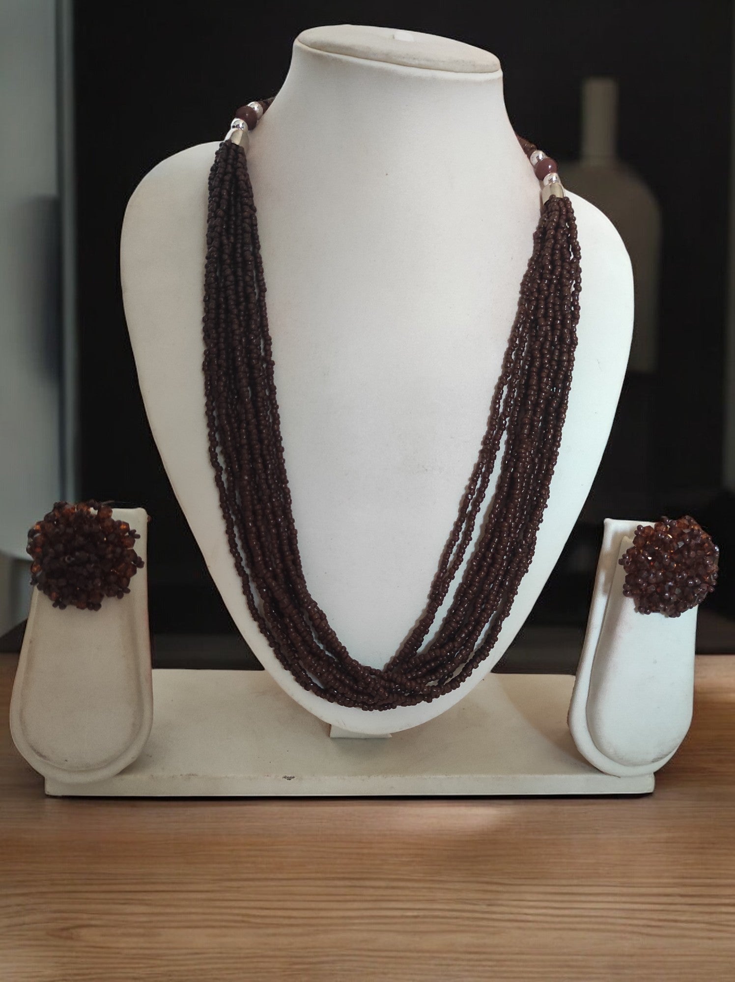 Bloom Handmade Beaded Necklace Set - 12 Layers - 10 Colours Available