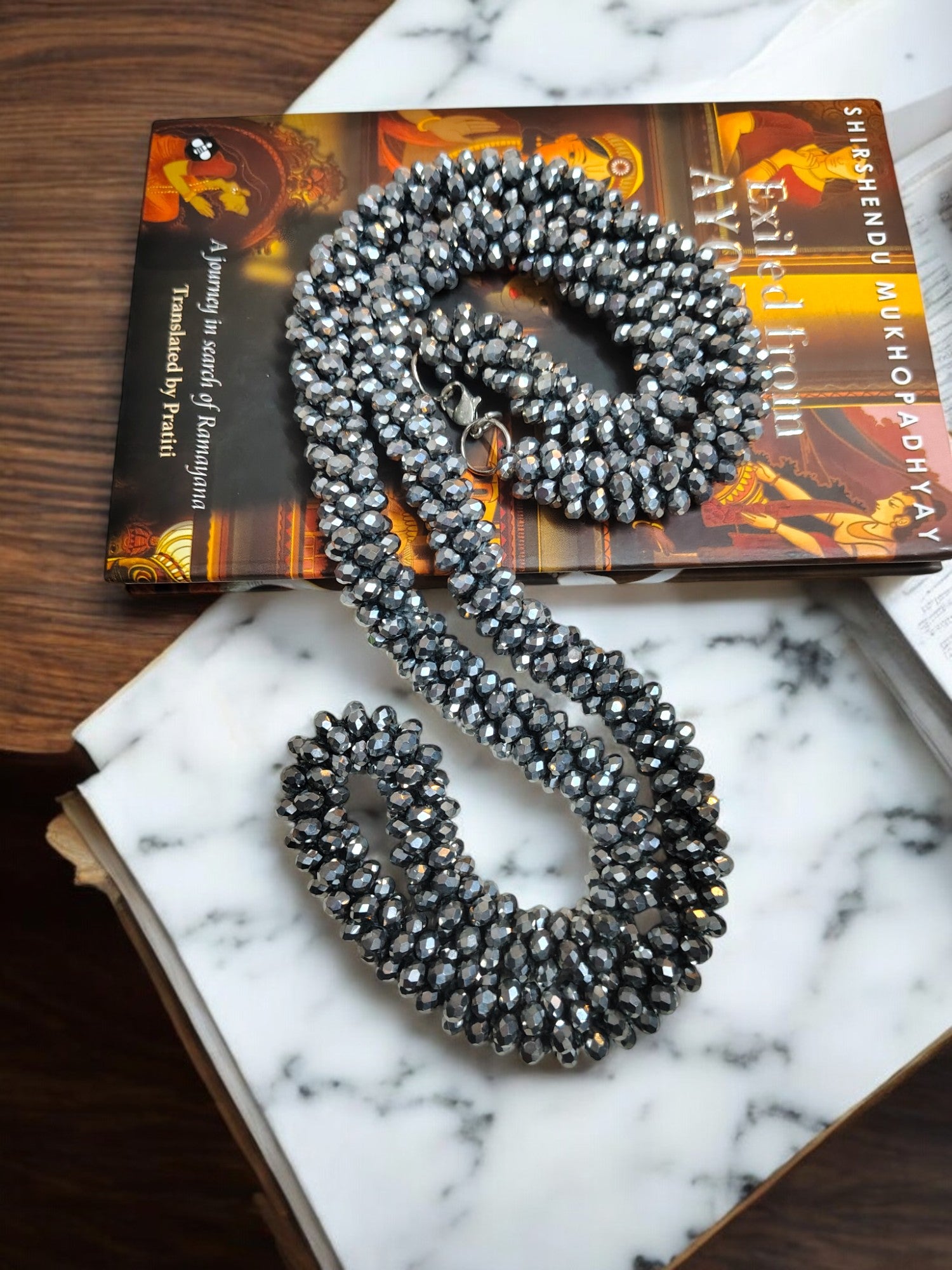 Multi-Style Midnight Shimmer Handmade Necklace Set - 3 Variants