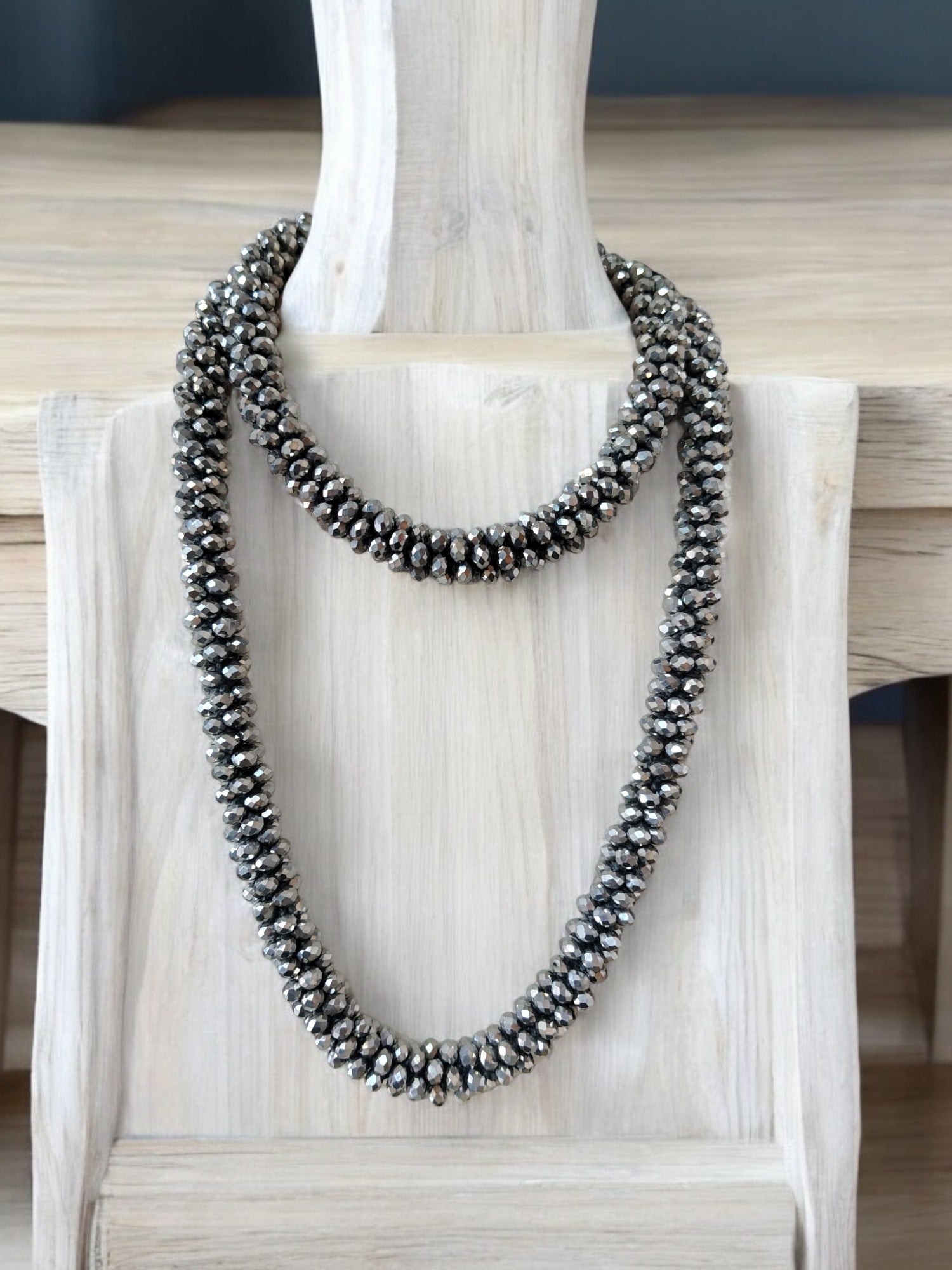 Multi-Style Midnight Shimmer Handmade Necklace Set - 3 Variants