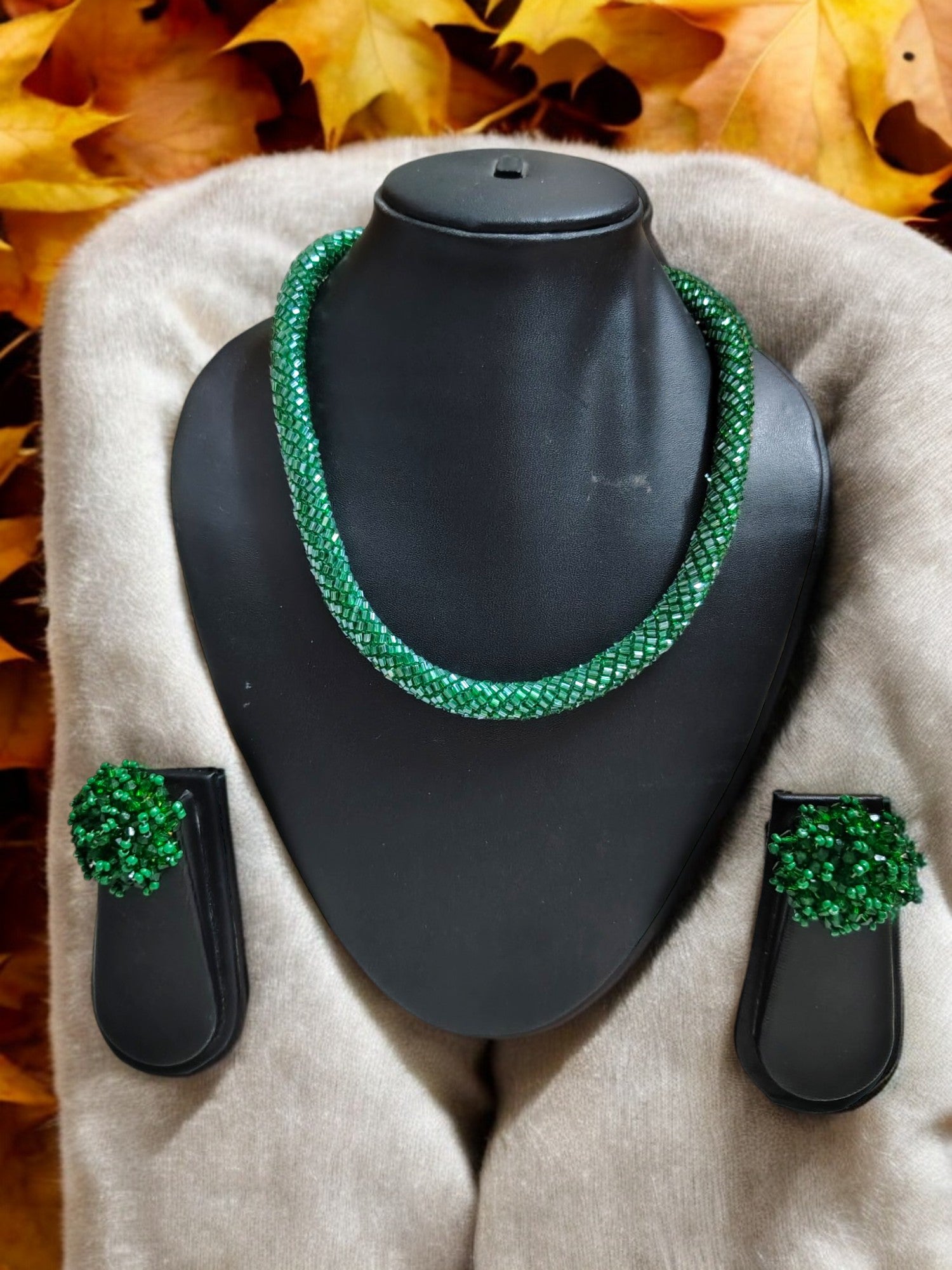 Midnight Radiance Beaded Necklace Set - Rope Necklace - 7 Colours Available in 2 Variants