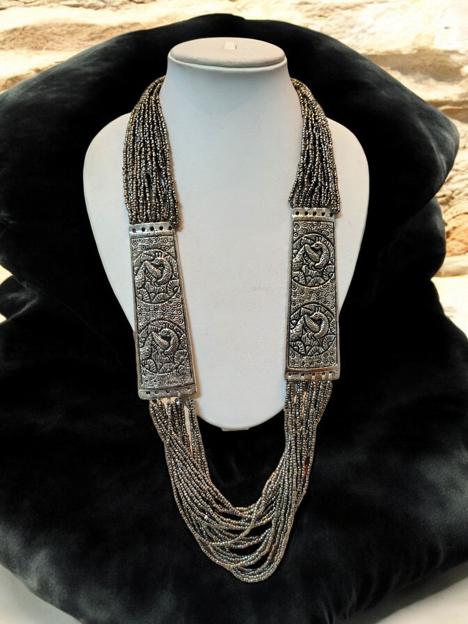 Majesty Handmade Statement Necklace With Matching Earrings -12 Colours Available