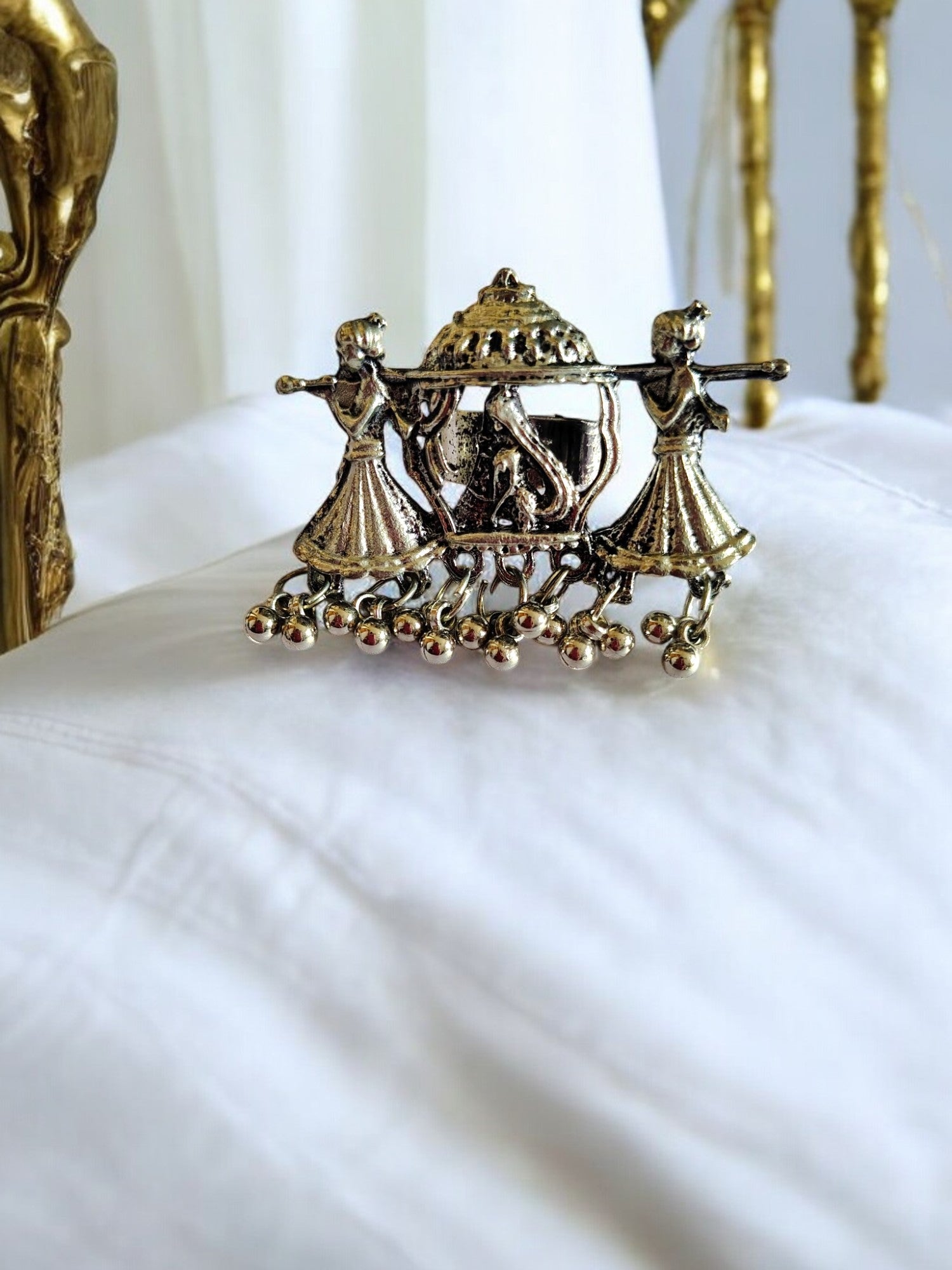 Royal Palanquin Statement Oxidized Ring