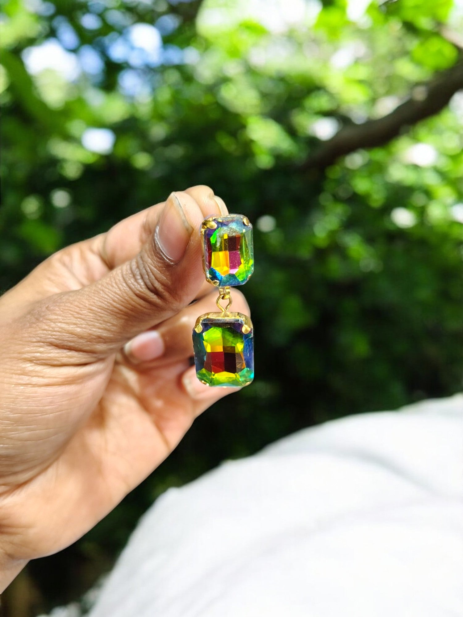 Bijli Bijli – Multicolour Stone Earrings
