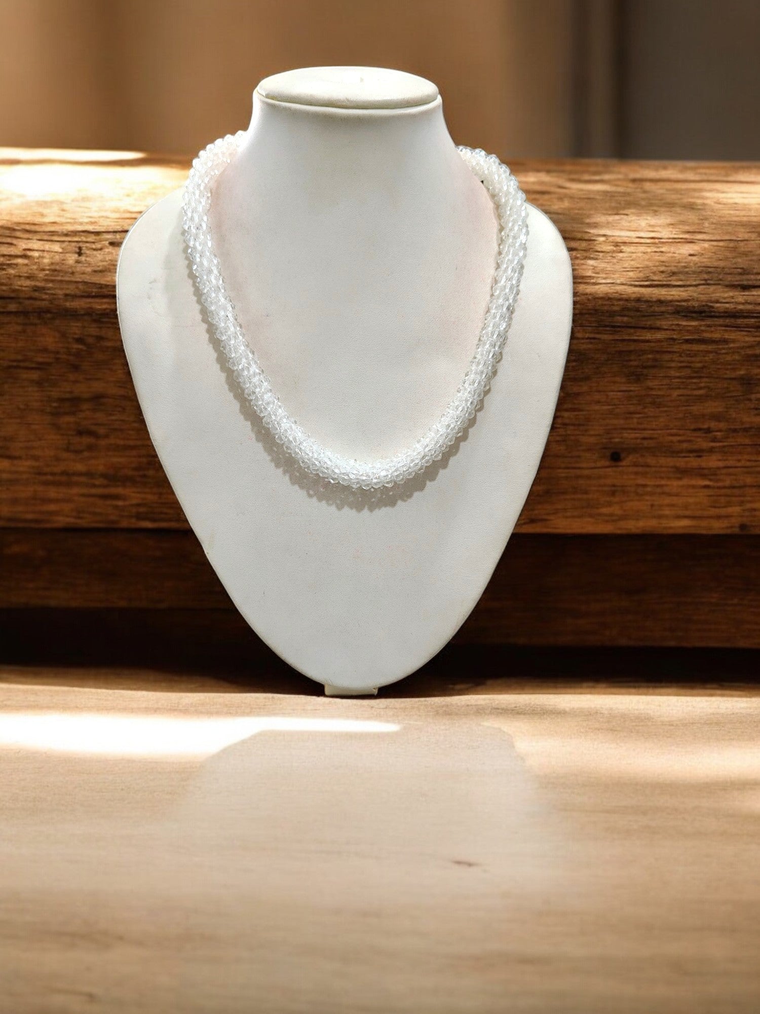 Noor-e-Jalwa – Handmade Crystal Bead Necklace / Necklace with Earrings -Adjustable -(Available in 11 Stunning Colors)