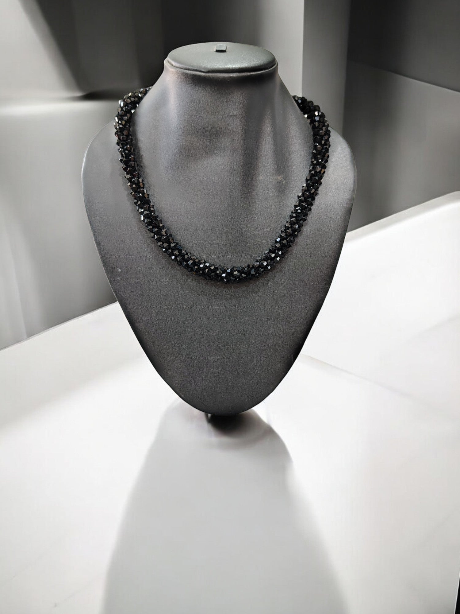Noor-e-Jalwa – Handmade Crystal Bead Necklace / Necklace with Earrings -Adjustable -(Available in 11 Stunning Colors)
