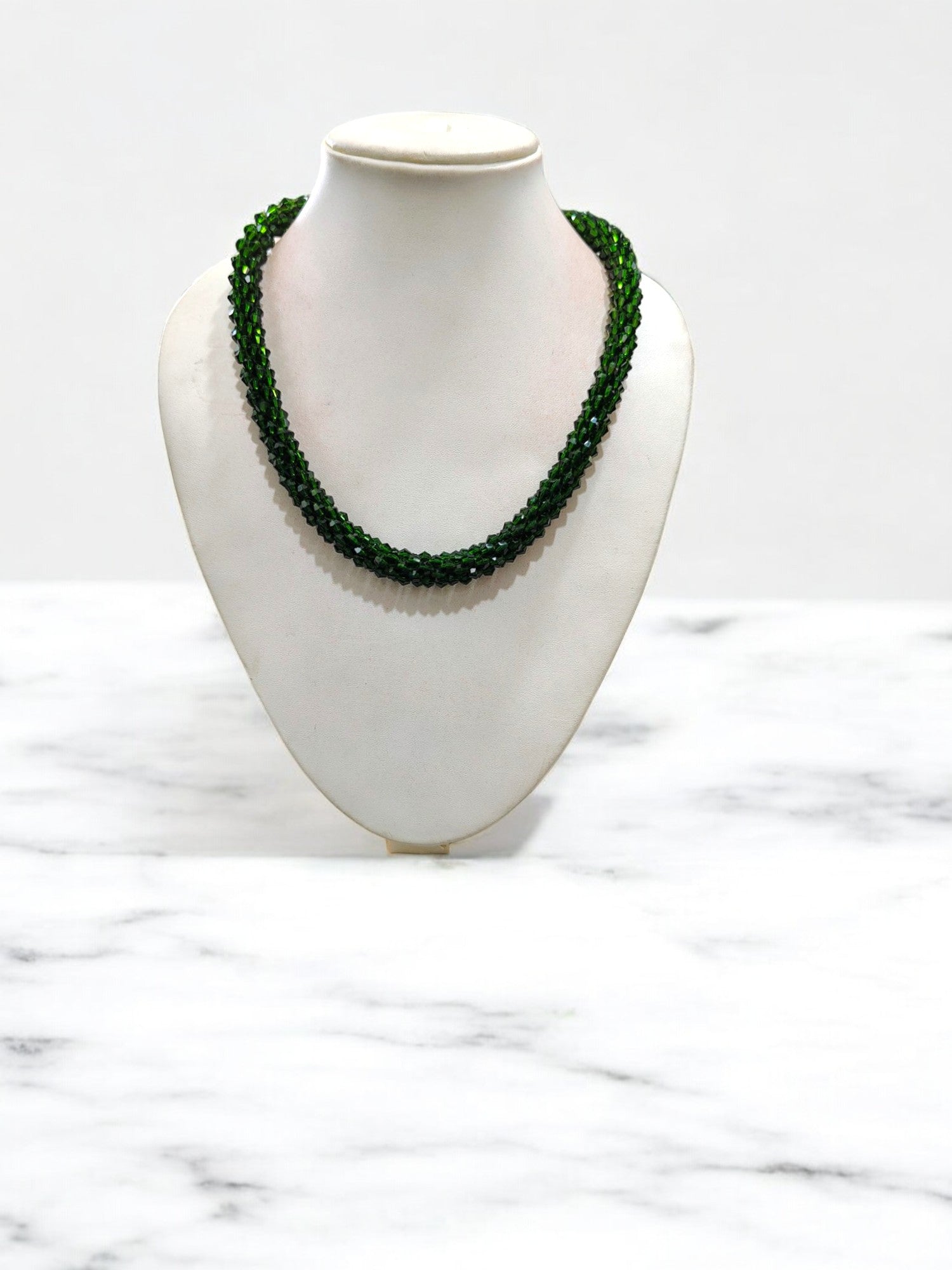 Noor-e-Jalwa – Handmade Crystal Bead Necklace / Necklace with Earrings -Adjustable -(Available in 11 Stunning Colors)