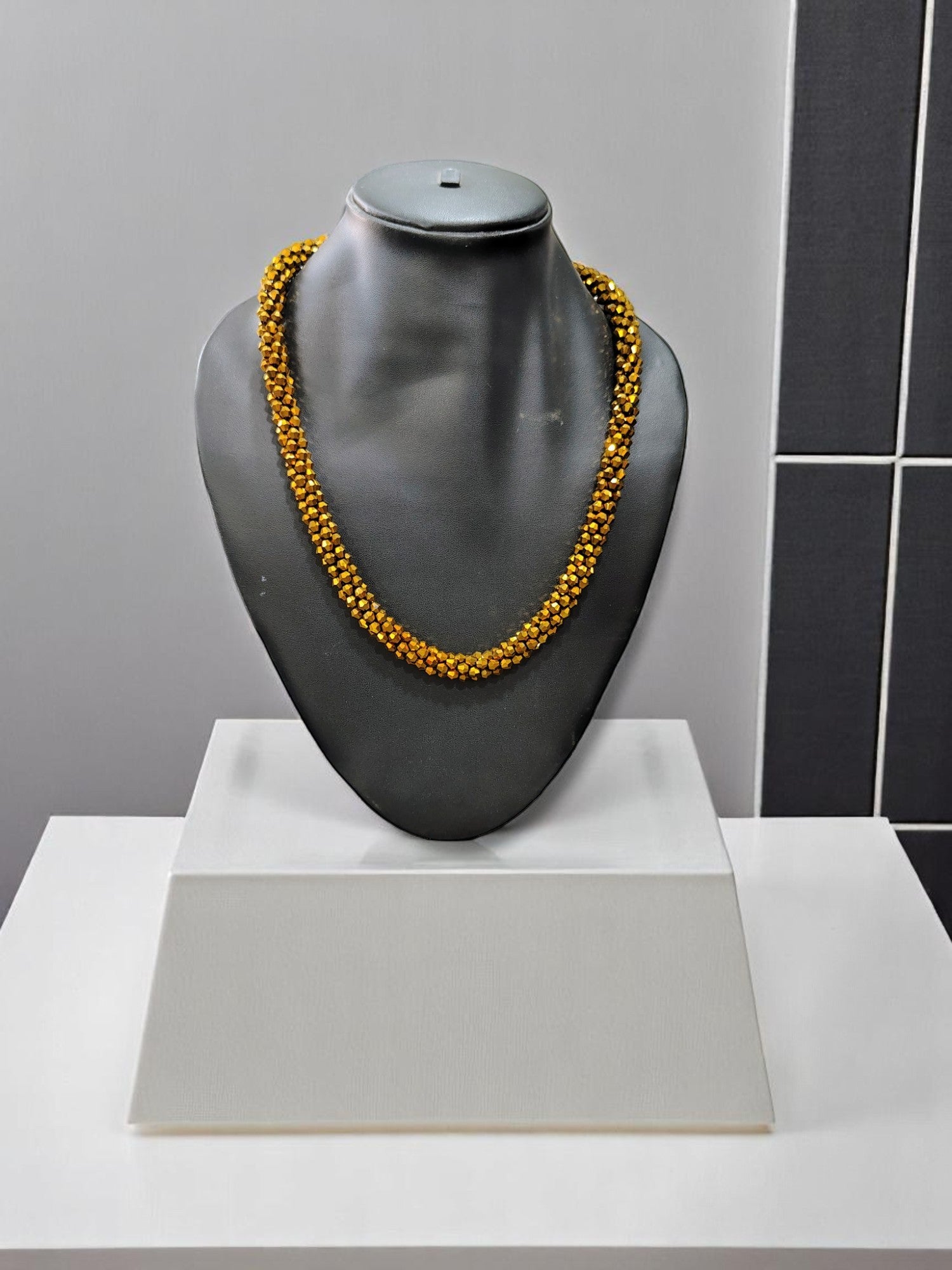 Noor-e-Jalwa – Handmade Crystal Bead Necklace / Necklace with Earrings -Adjustable -(Available in 11 Stunning Colors)