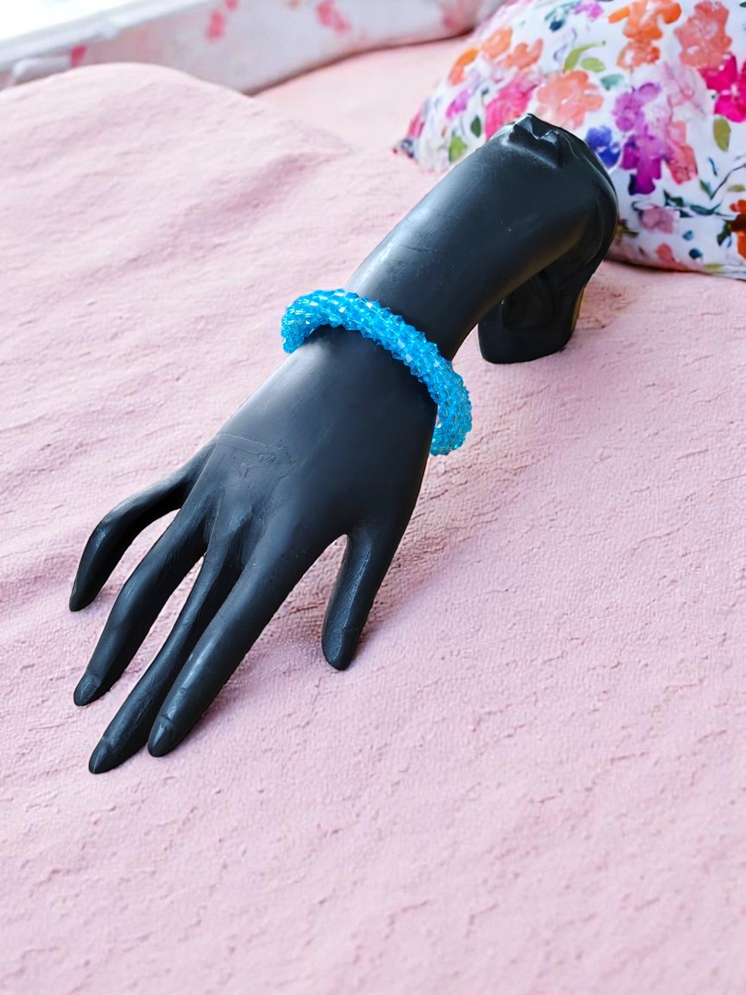 Crystal Bloom – Adjustable Crystal Bead Bracelets (11 Colors) (Perfect for Gifting, Stacking & Styling!)