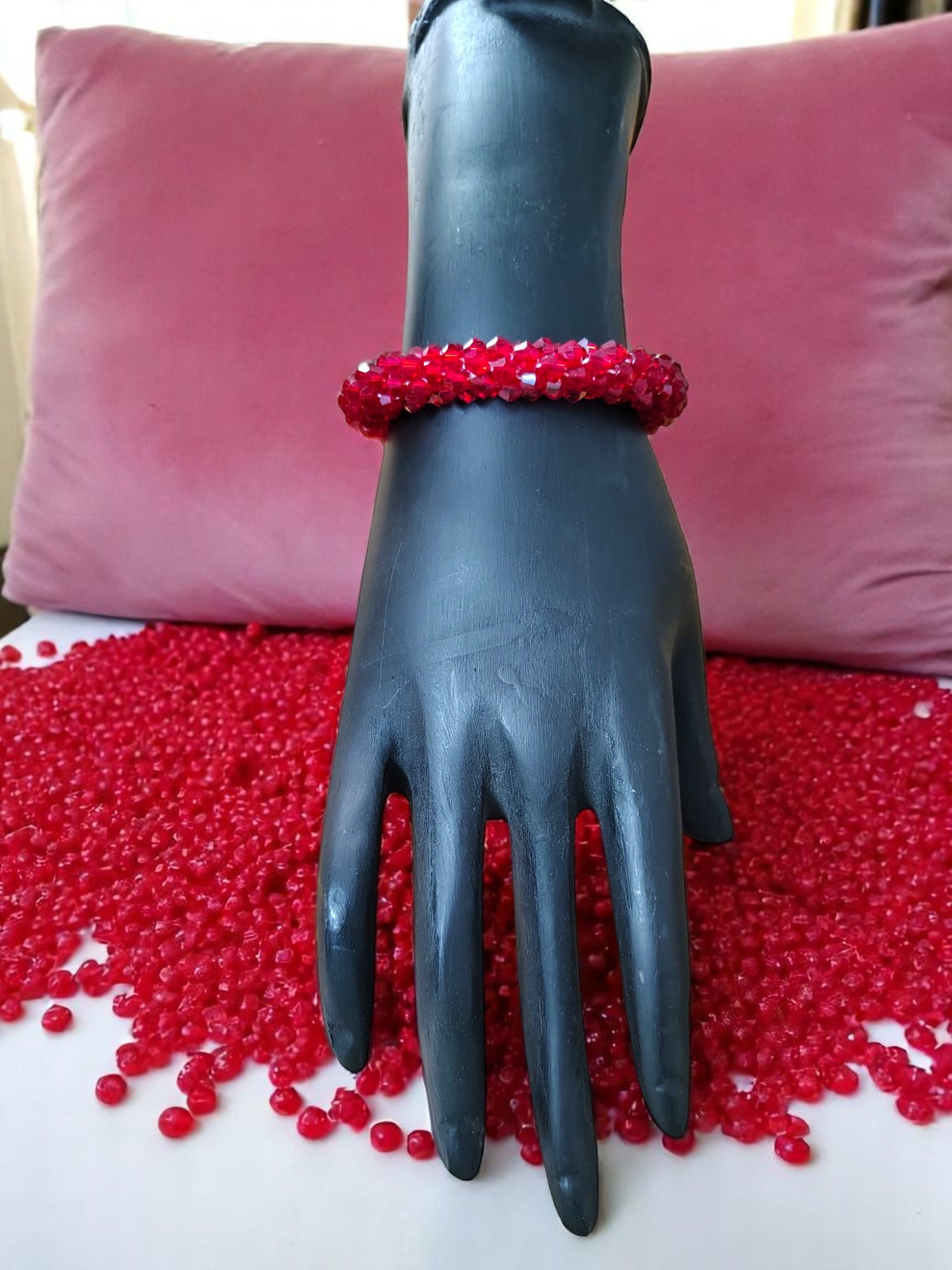 Crystal Bloom – Adjustable Crystal Bead Bracelets (11 Colors) (Perfect for Gifting, Stacking & Styling!)