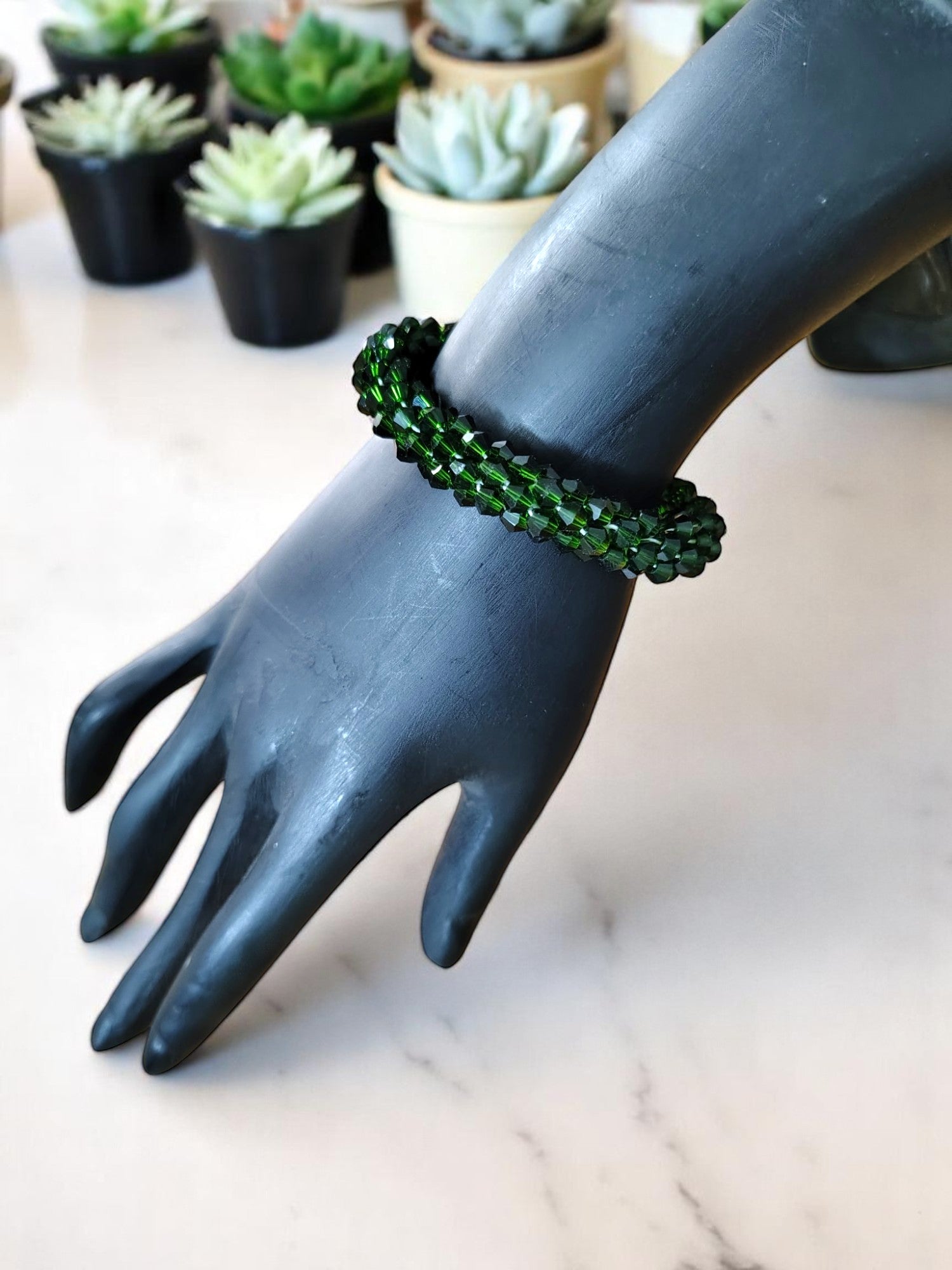 Crystal Bloom – Adjustable Crystal Bead Bracelets (11 Colors) (Perfect for Gifting, Stacking & Styling!)