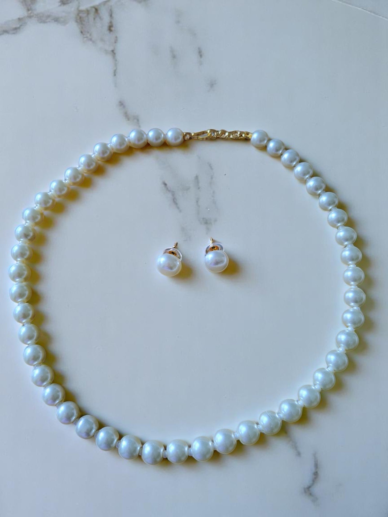Noor – Rozana Pearl Set (Off White)