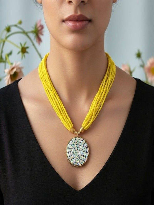 RangMani Royale – ColorLock Beaded Necklace ( 8 Colours Available )