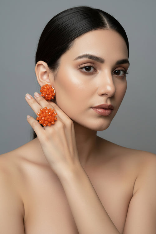 BeadFlora Mini Ring & Stud Set - 10 Colours Available