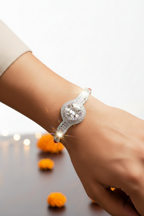Diamond Glow Designer Rakhi