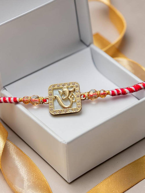 Om Gold-Tone Rakhi