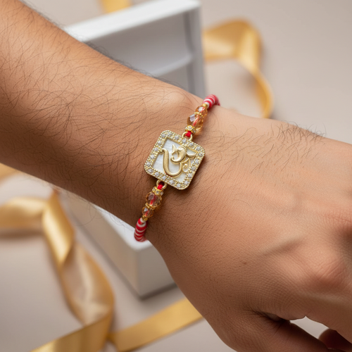 Om Gold-Tone Rakhi