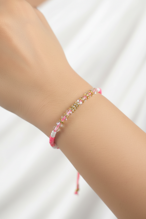Color Pop Crystal Thread Rakhi