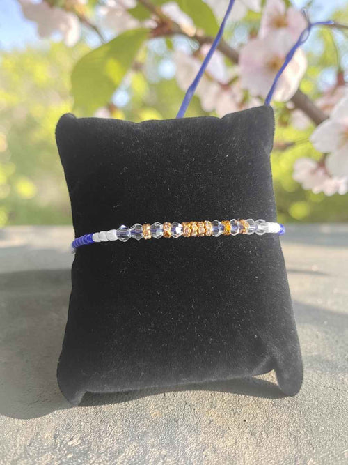 Color Pop Crystal Thread Rakhi