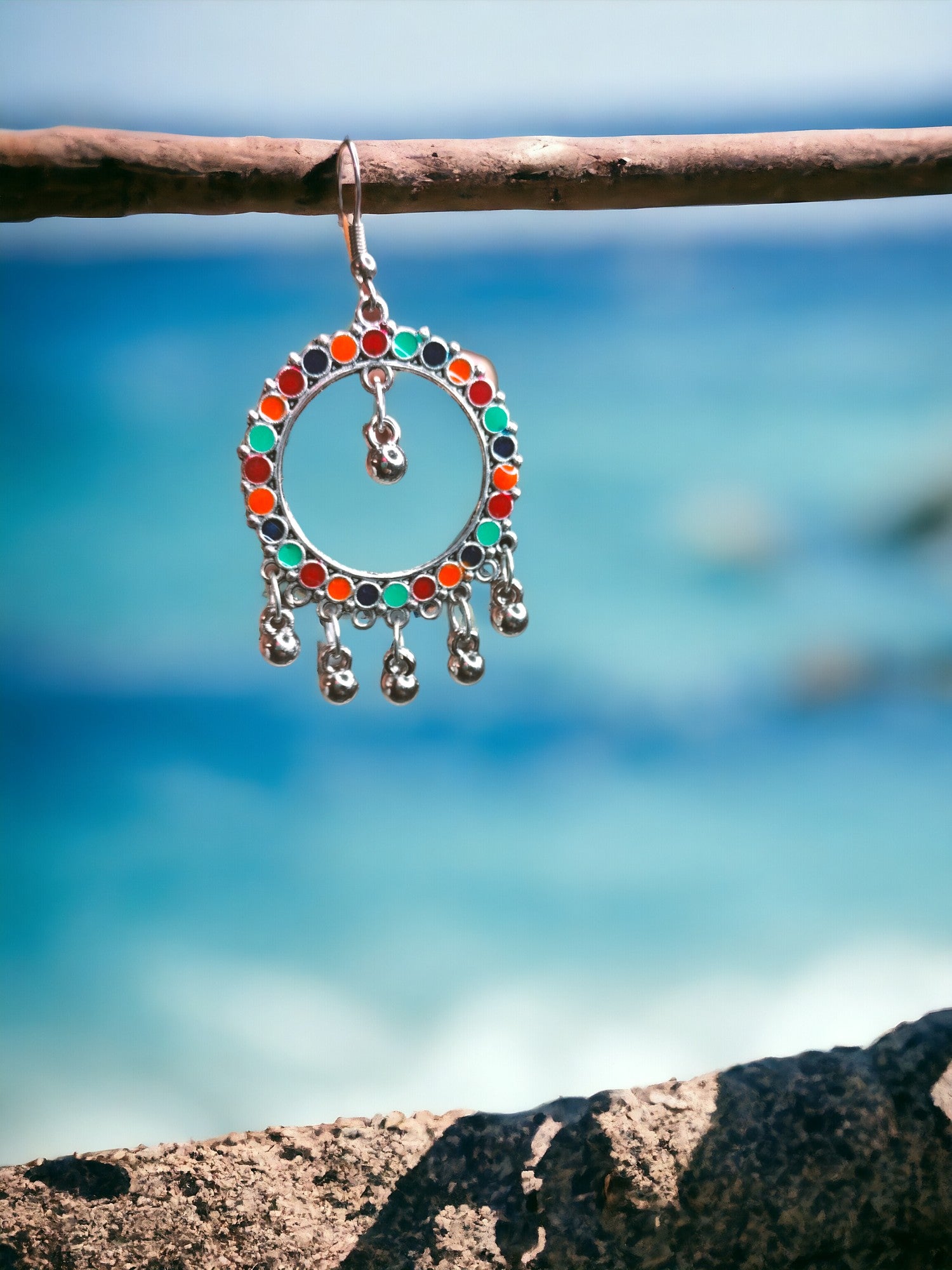 Silver Chandelier Hoops- 2 Colours Available