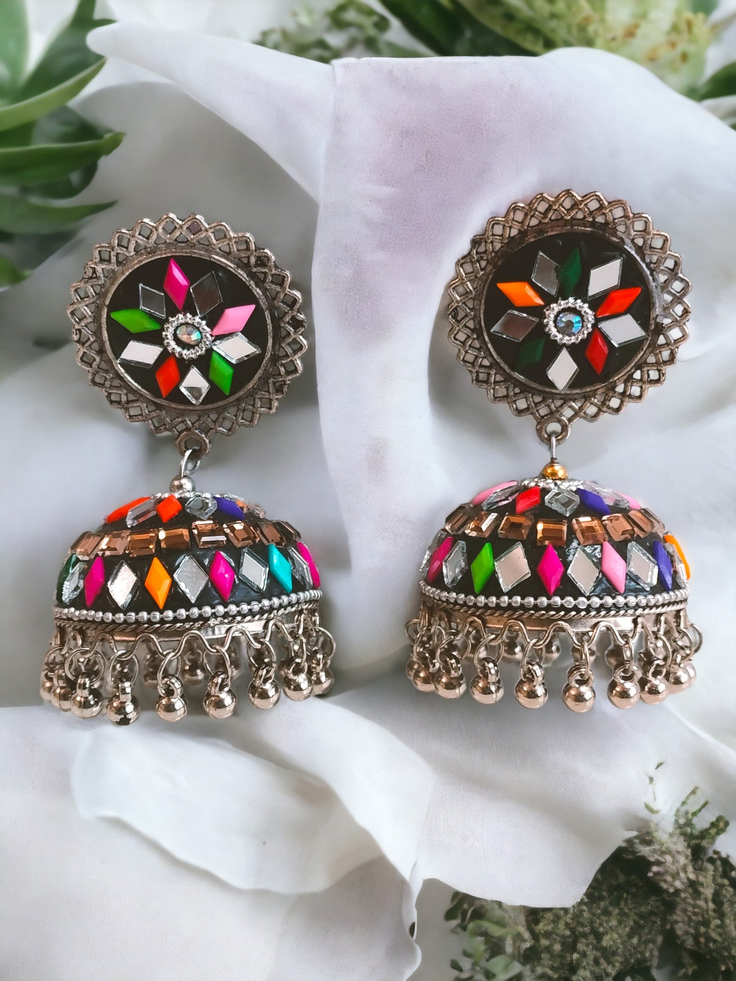 Reflective Radiance Jhumka