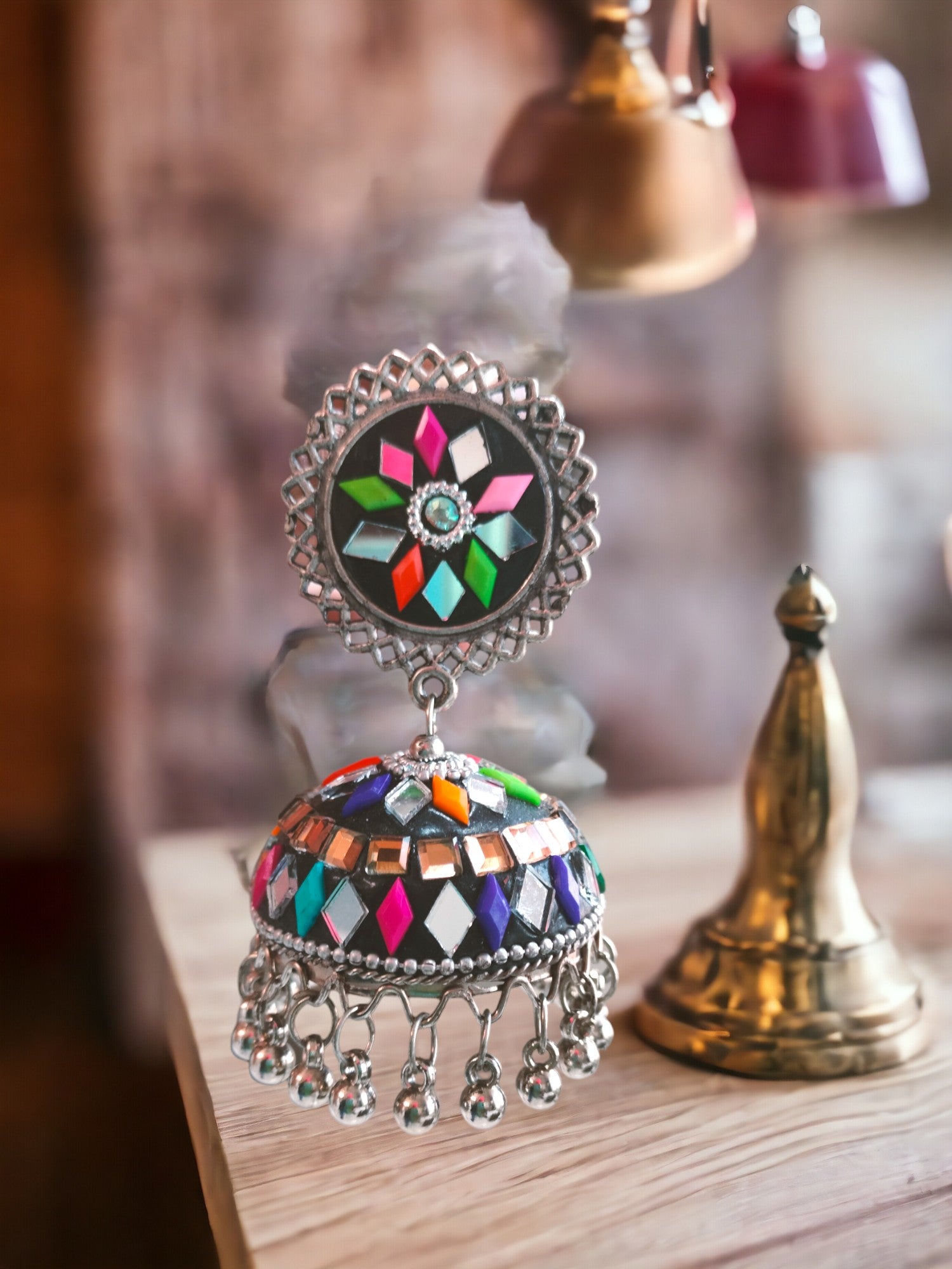 Reflective Radiance Jhumka