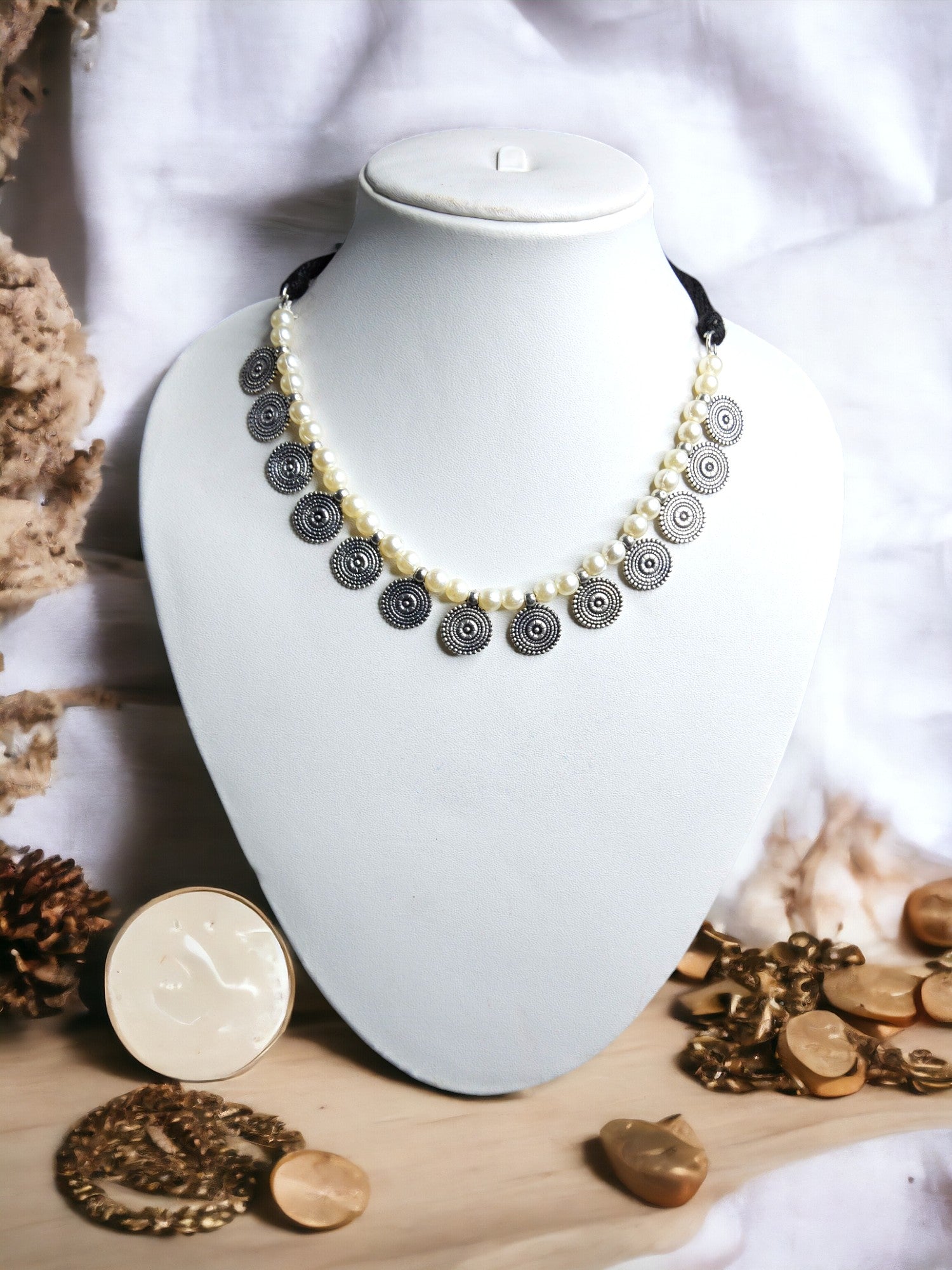 Lunar Lace Choker Necklace-Handmade