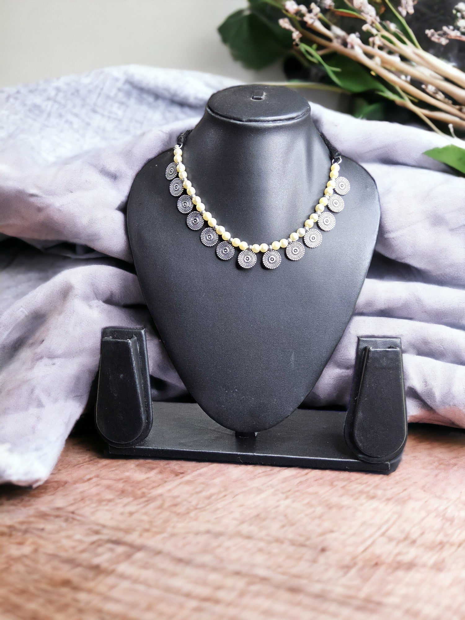 Lunar Lace Choker Necklace-Handmade