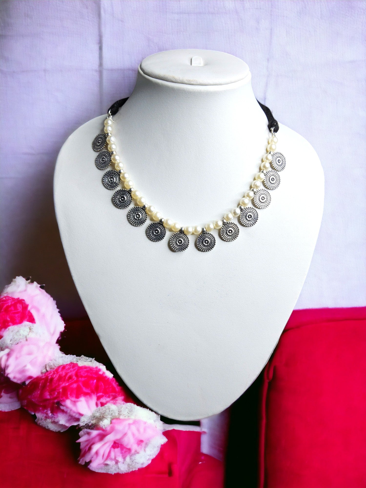 Lunar Lace Choker Necklace-Handmade