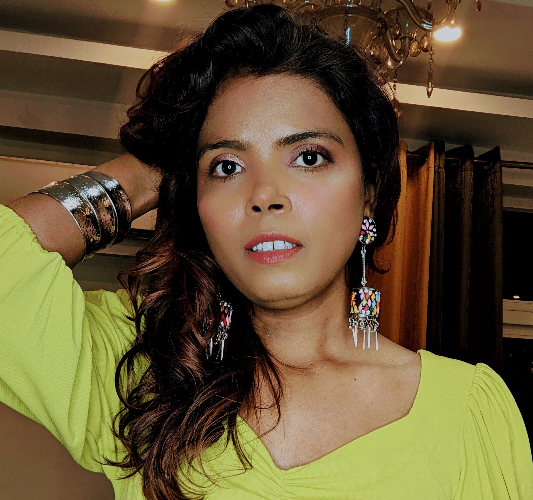 Harlequin Hues Jhumkas- 2 Styles Available