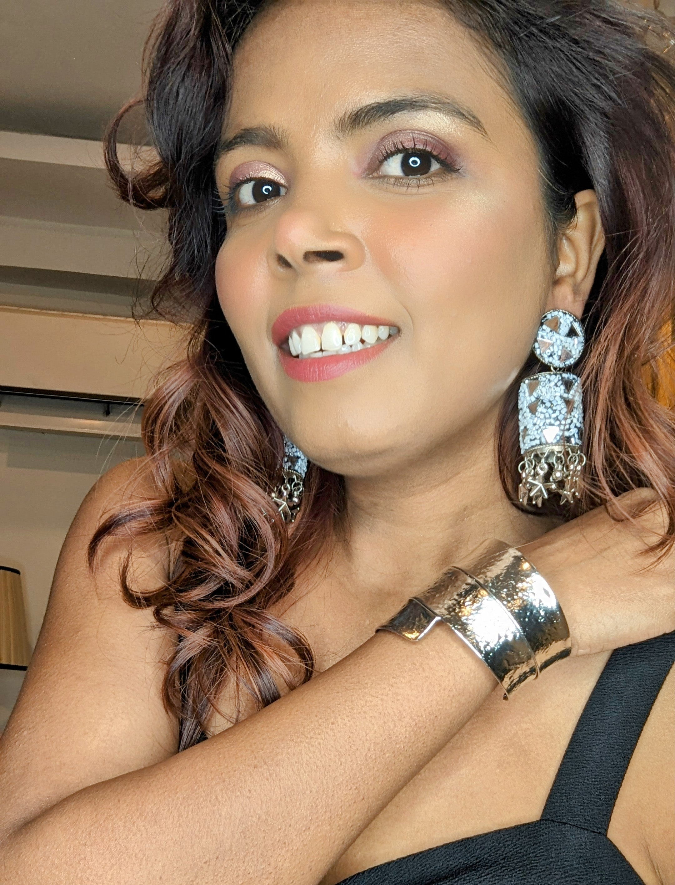 Pixelated Pinnacle Jhumkas - 2 Styles Available
