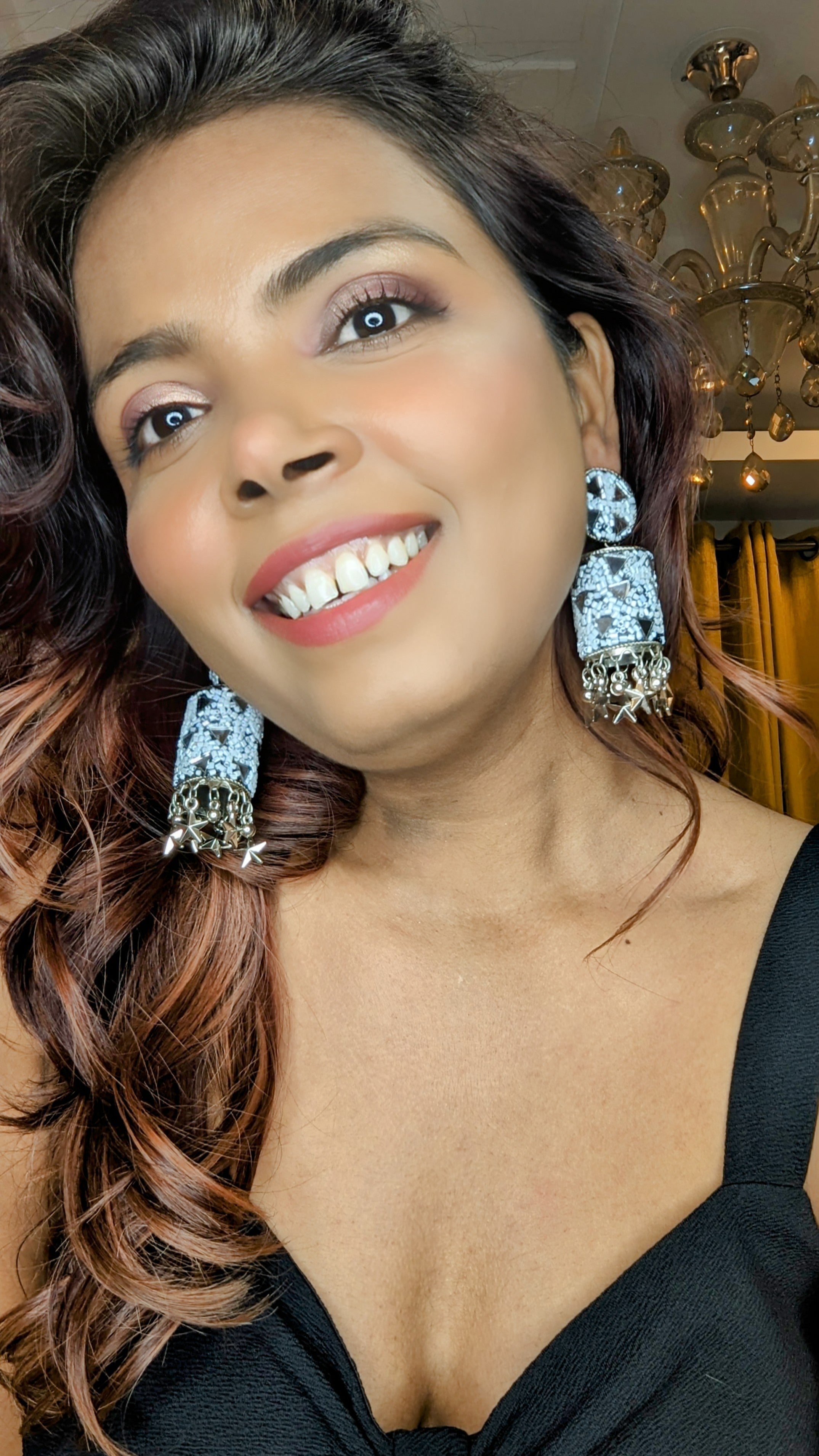 Pixelated Pinnacle Jhumkas - 2 Styles Available