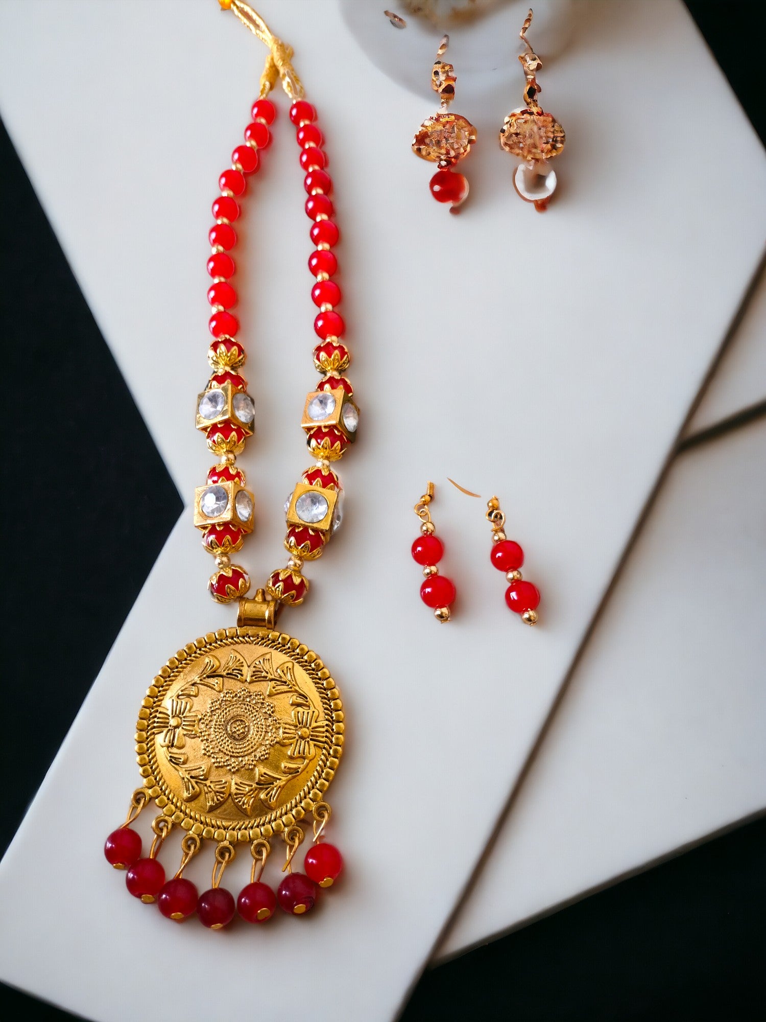 Radiant Raga Handmade and Earring Set