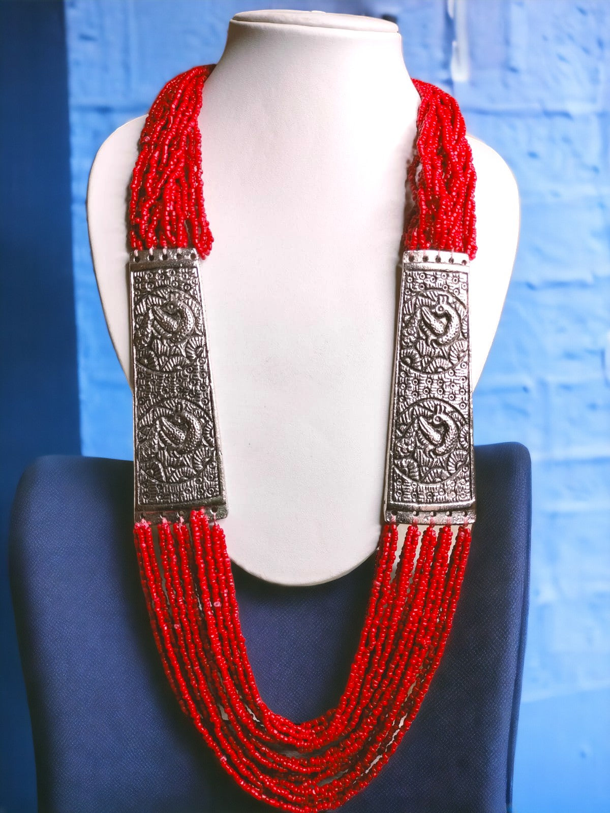 Majesty Handmade Statement Necklace With Matching Earrings -12 Colours Available
