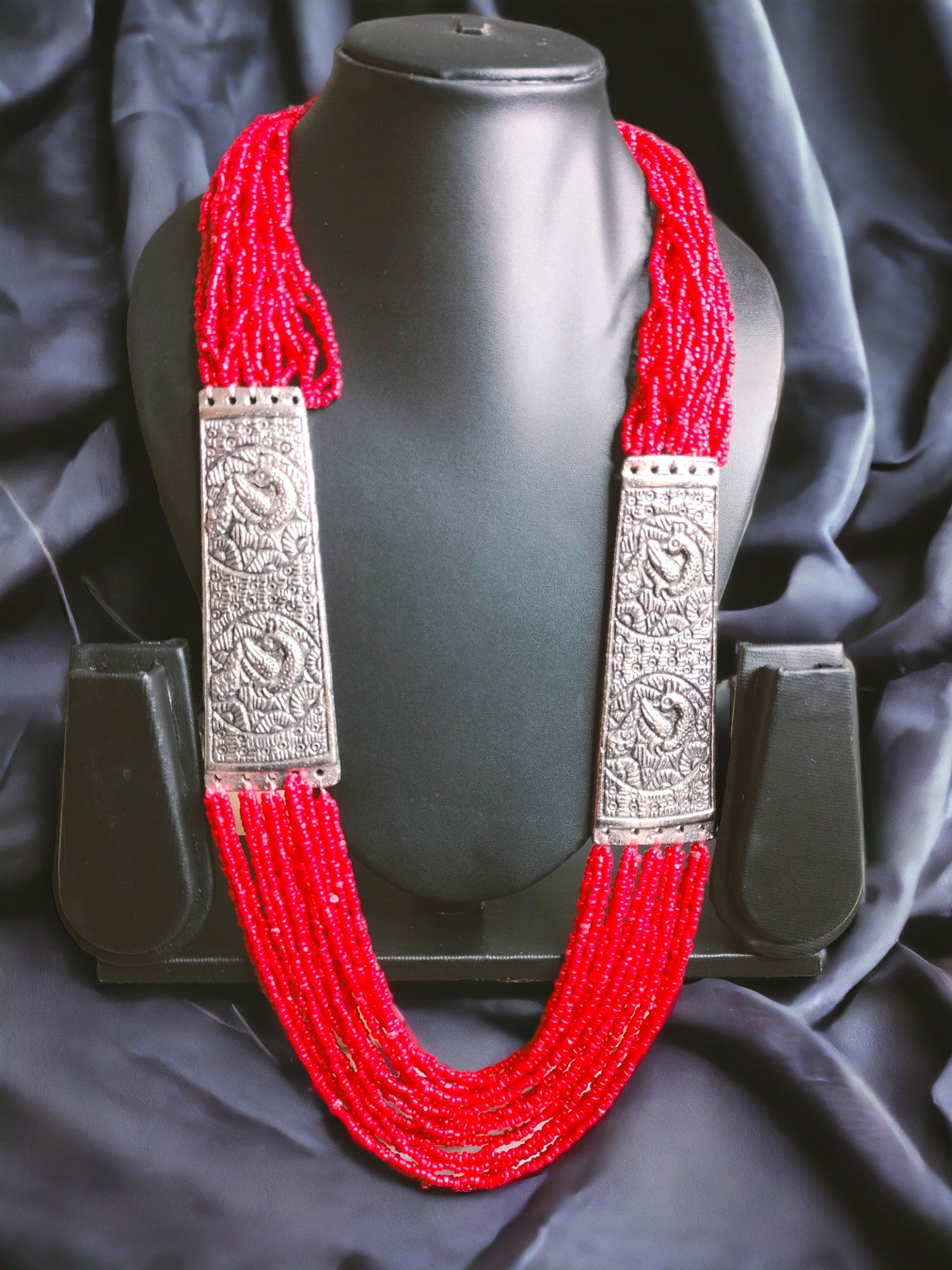 Majesty Handmade Statement Necklace With Matching Earrings -12 Colours Available